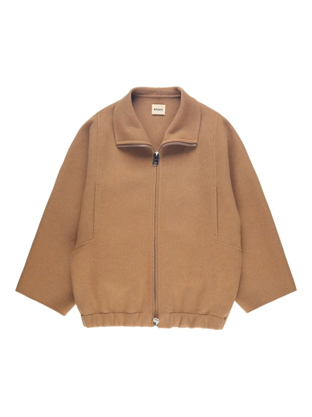 wide-sleeve zip-front jacket - 1