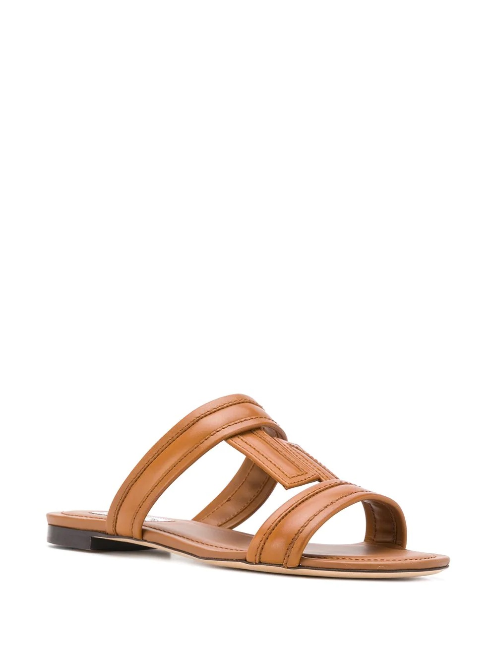 flat leather sandals - 2