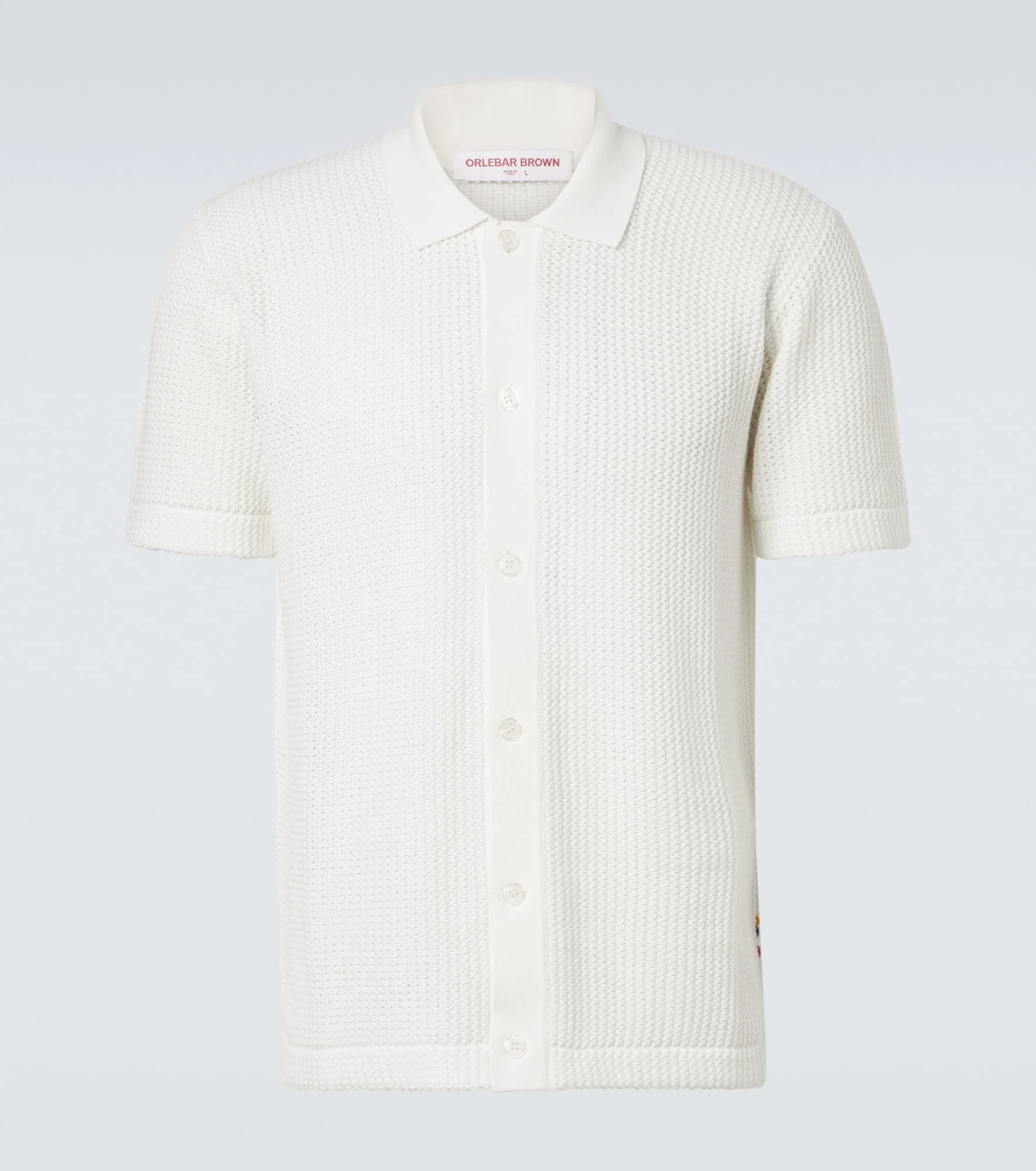 Tiernan crochet cotton polo shirt - 1