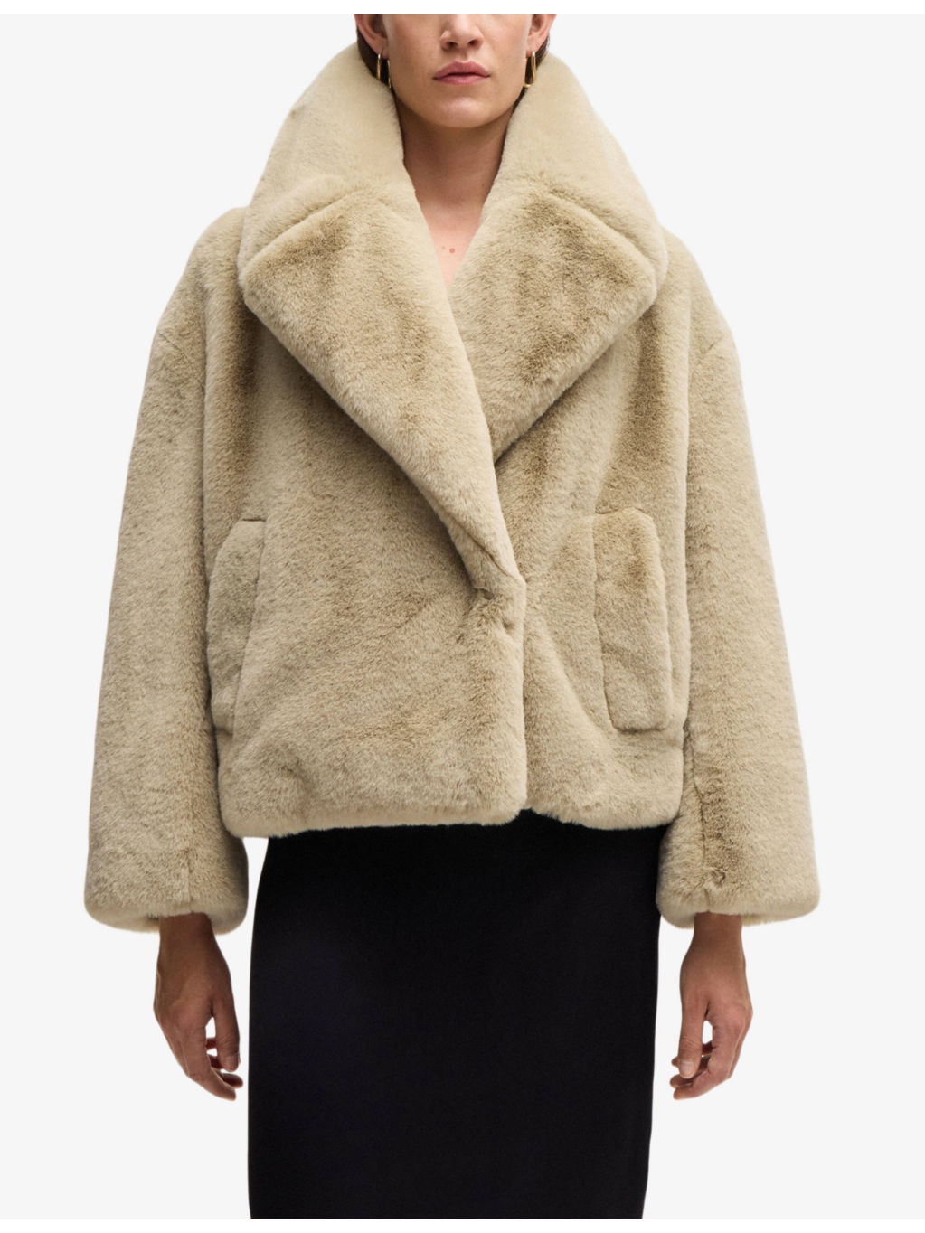 Relaxed-fit faux-fur coat - 3