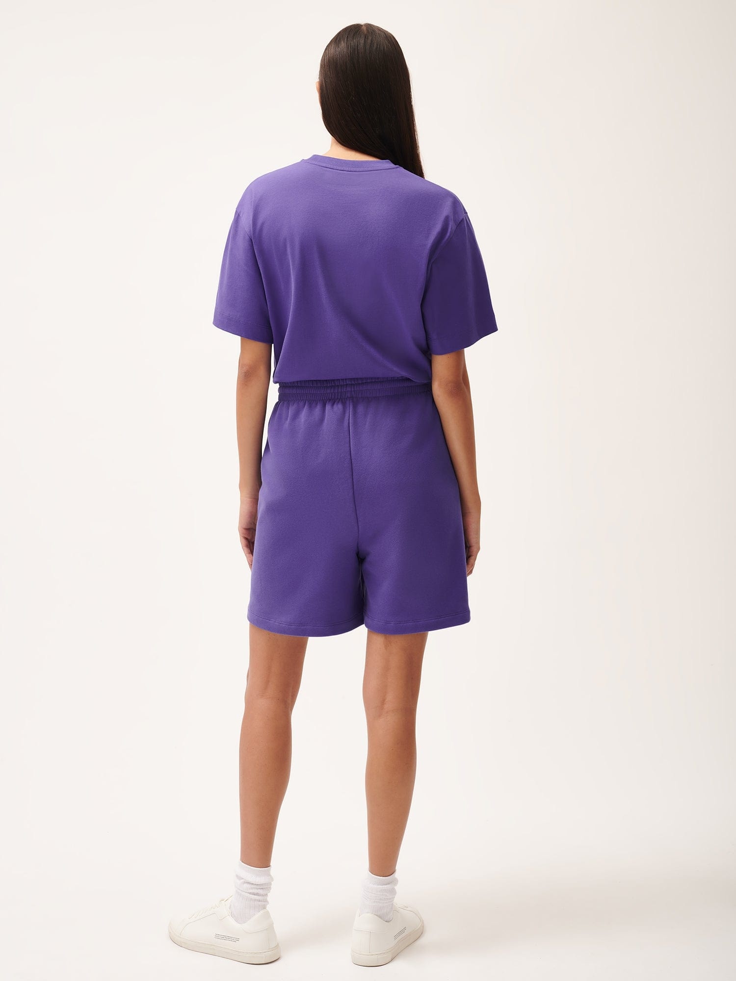 Womens 365 Midweight Mid Length Shorts - Ultraviolet - 3