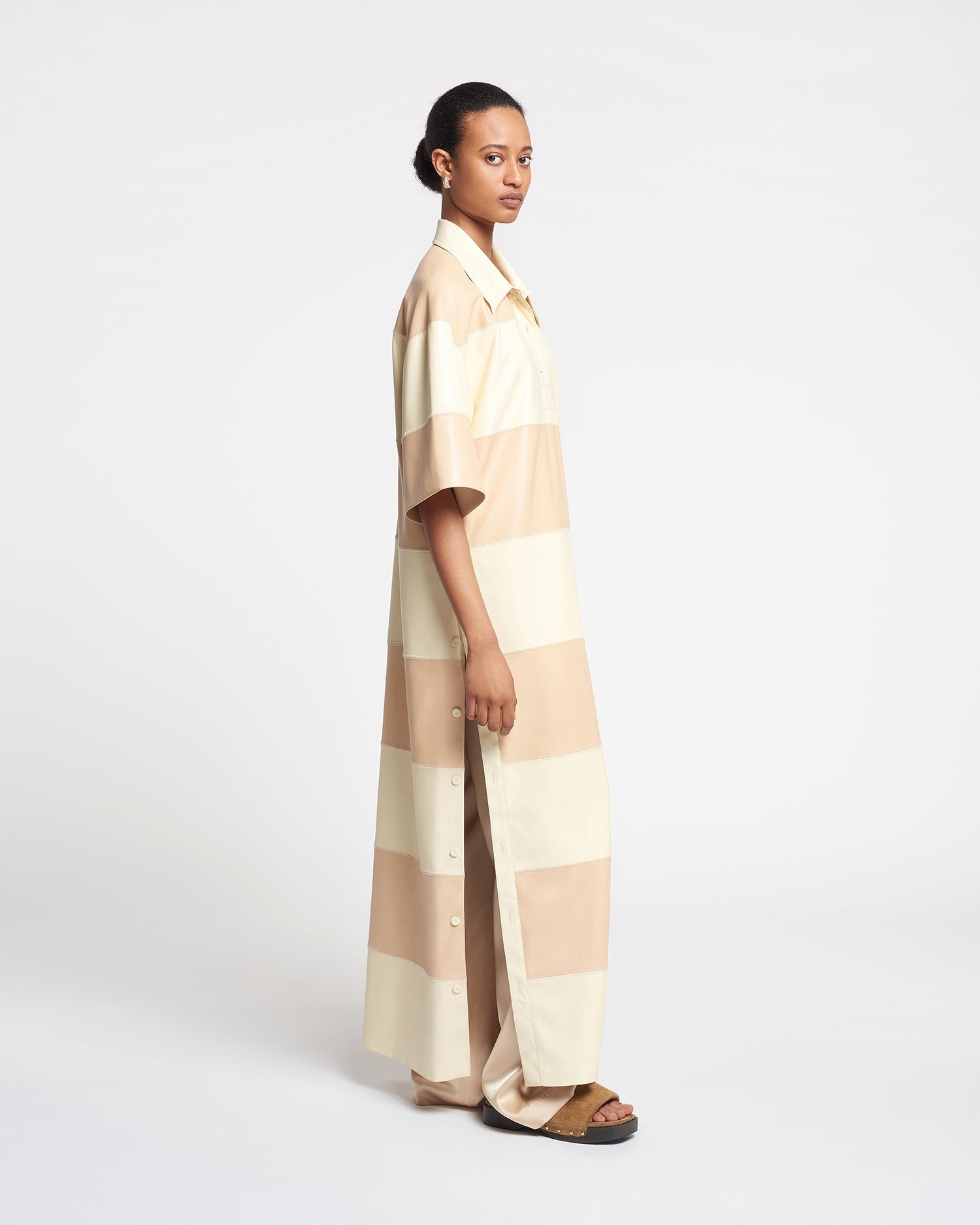 Alt-Leather Maxi Dress - 4