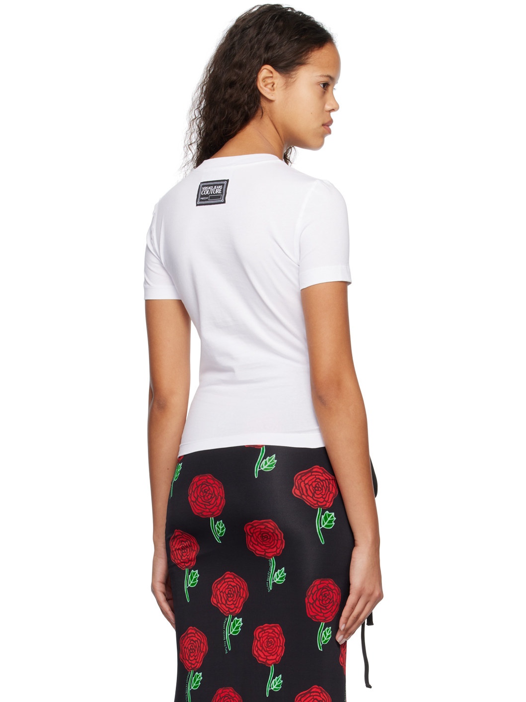 White Lace-Up T-Shirt - 3