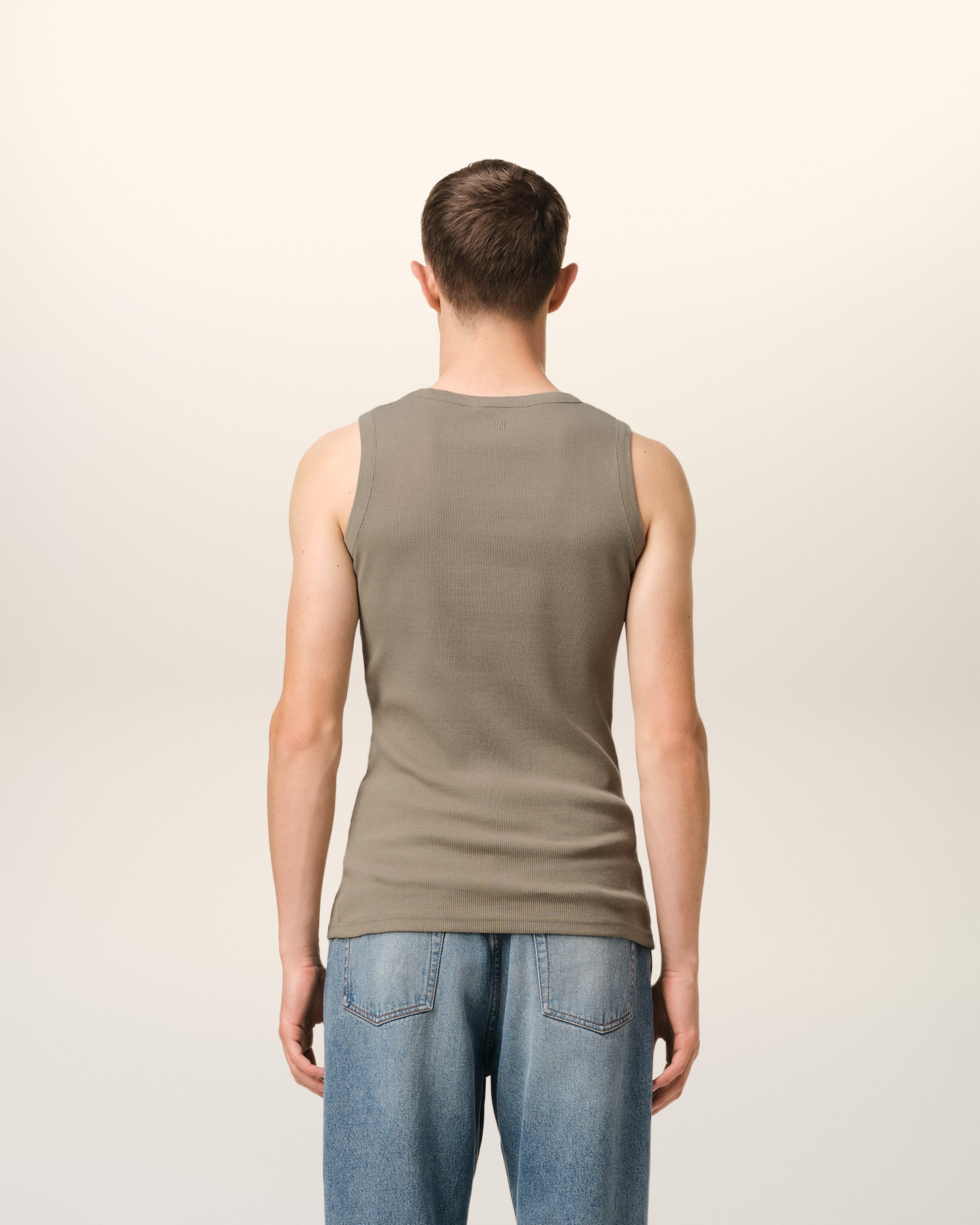 GREEN COTTON RIB AMI DE COEUR TANKTOP - 5