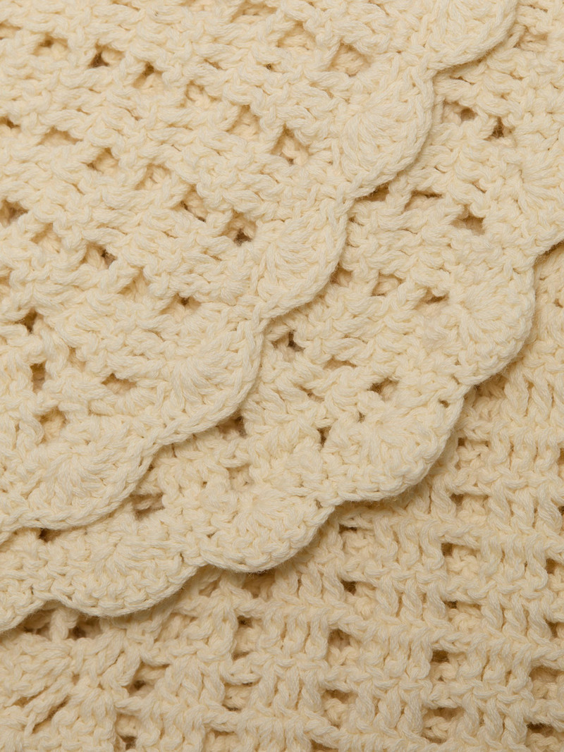 Women's Awaken Lace Crochet Cotton Midi-Skirt - Cream 7