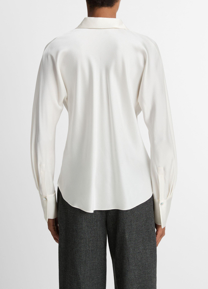 Vince Silk Bias Long-Sleeve Blouse outlook