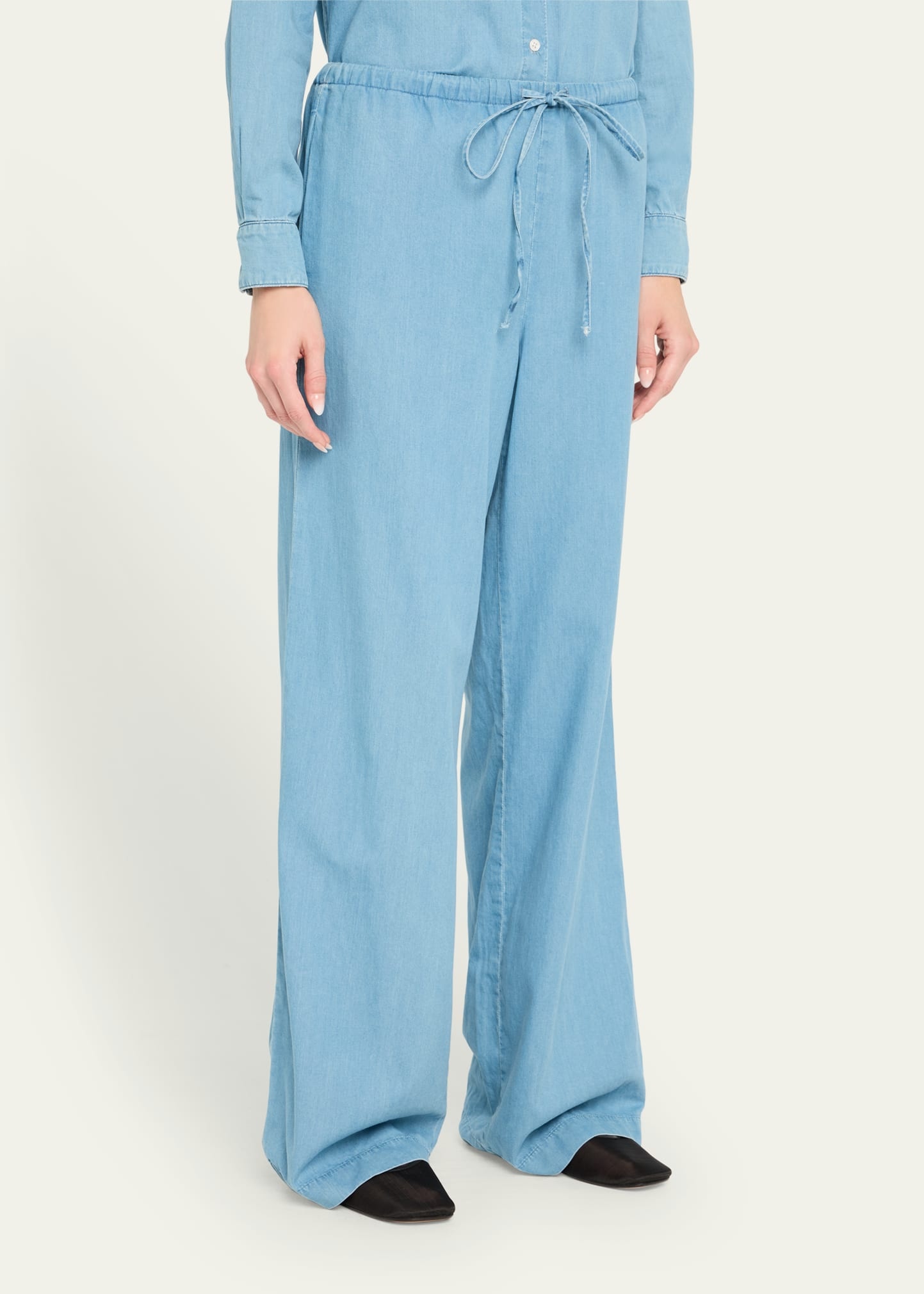 Kauai Chambray Drawstring Pants - 4