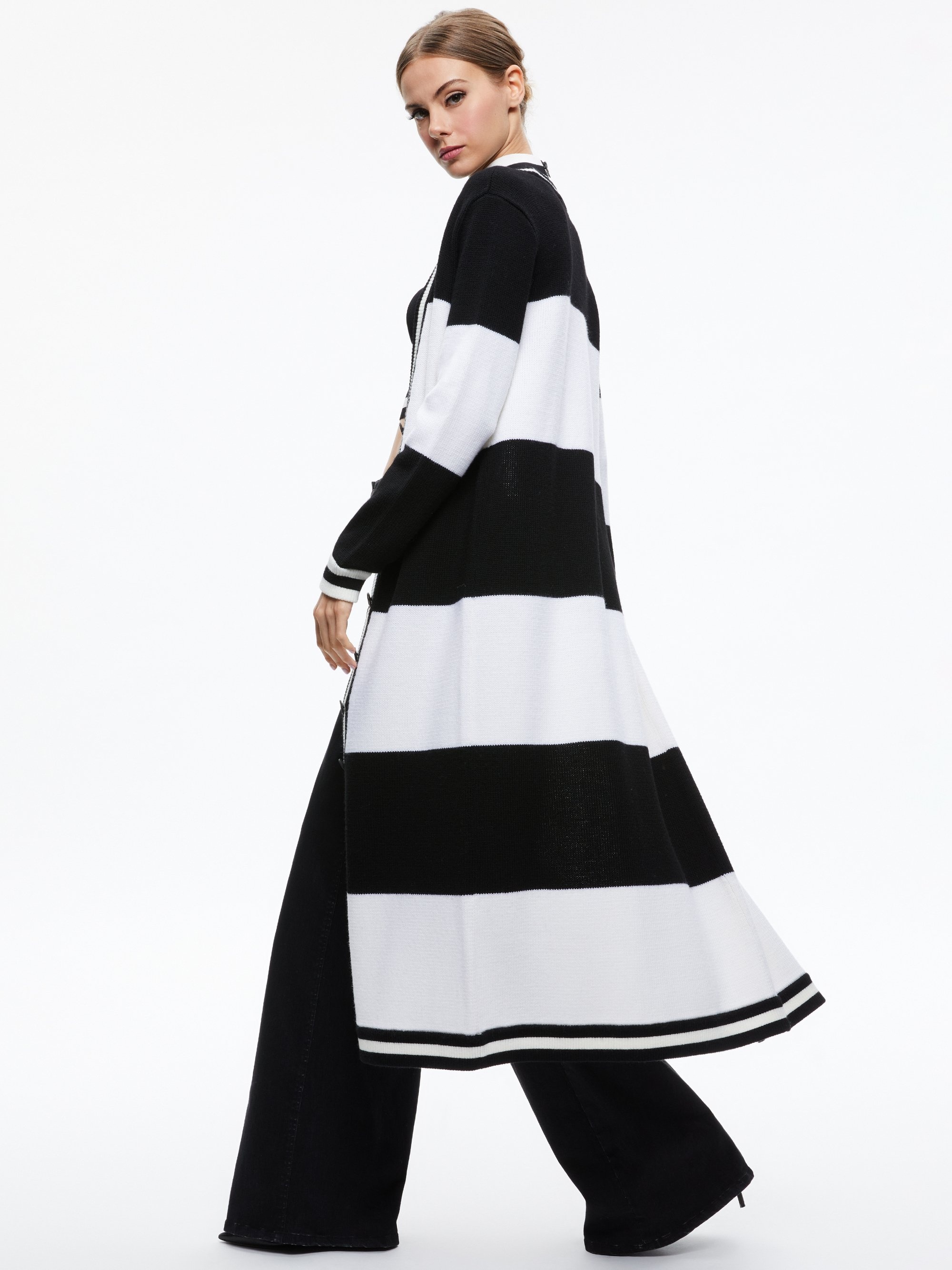 BRADFORD STRIPED LONG CARDIGAN - 3