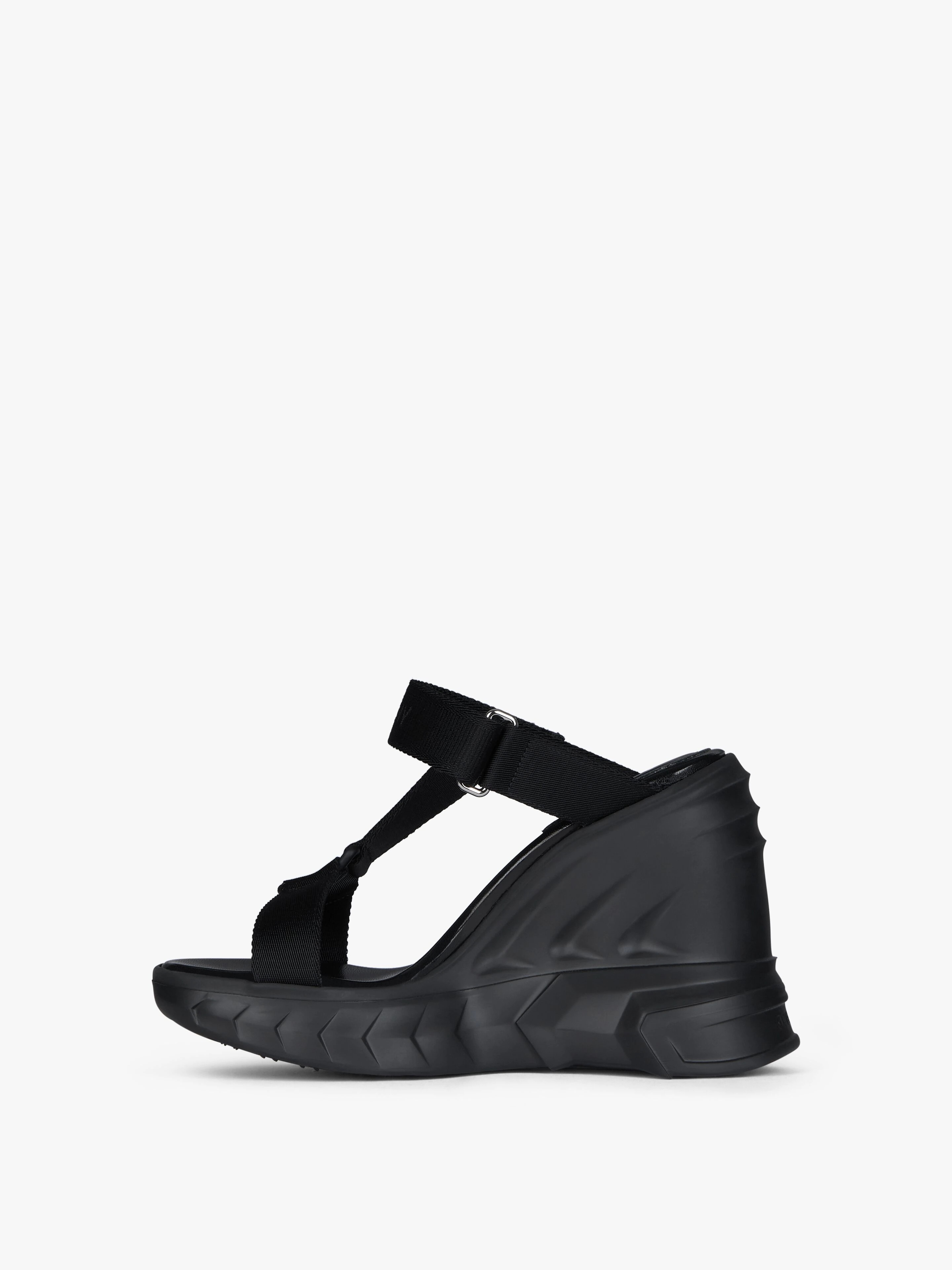 MARSHMALLOW SANDALS IN LEATHER AND CANVAS - 3