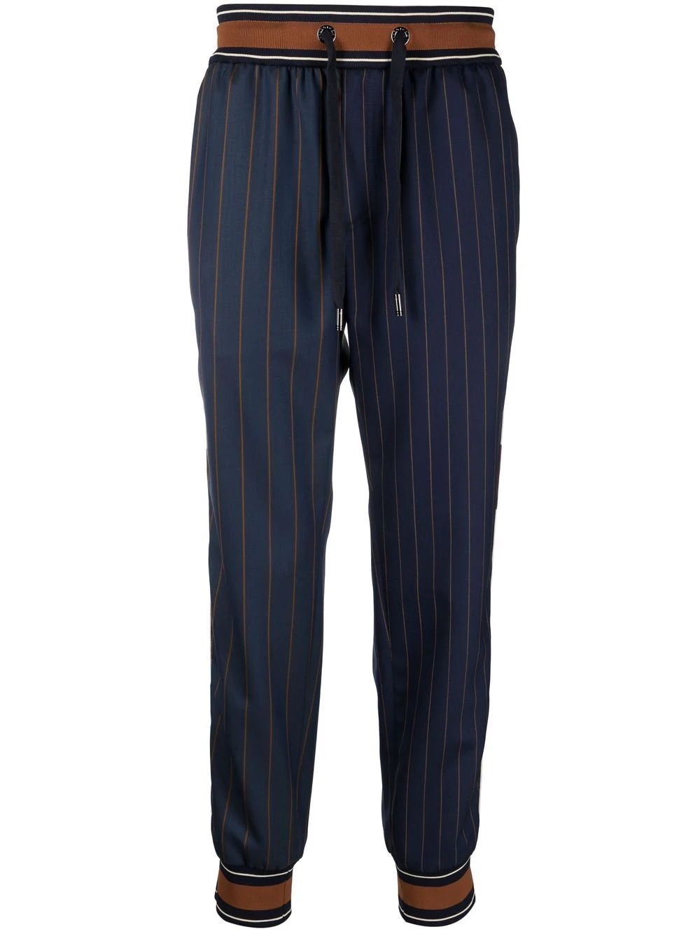 pinstripe-print track pants - 1