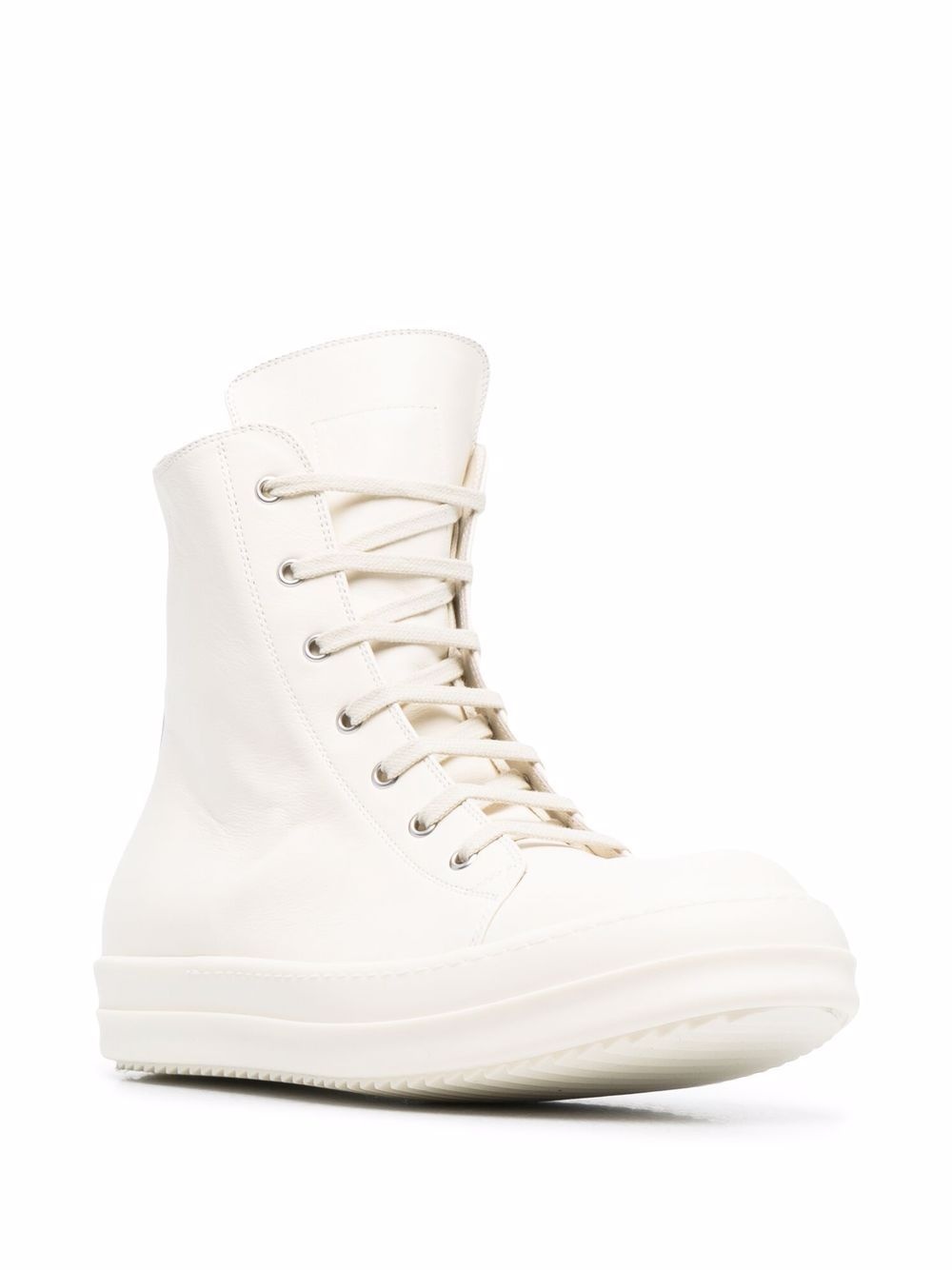 leather high-top sneakers - 2