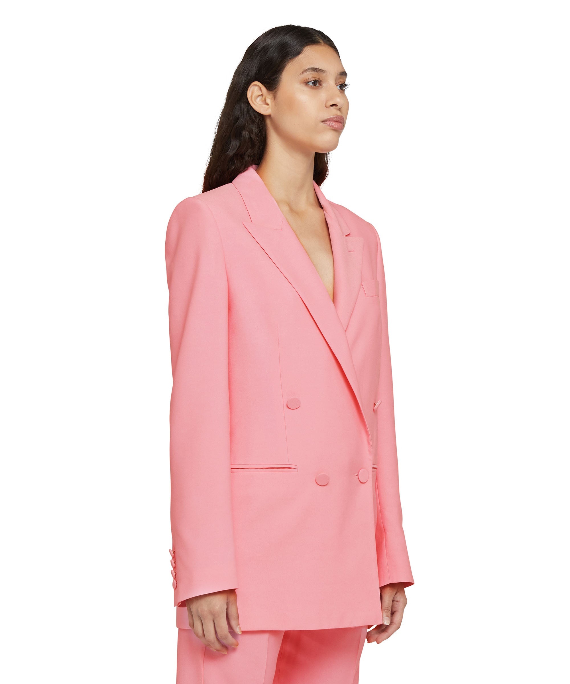 Viscose double-breasted blazer - 5