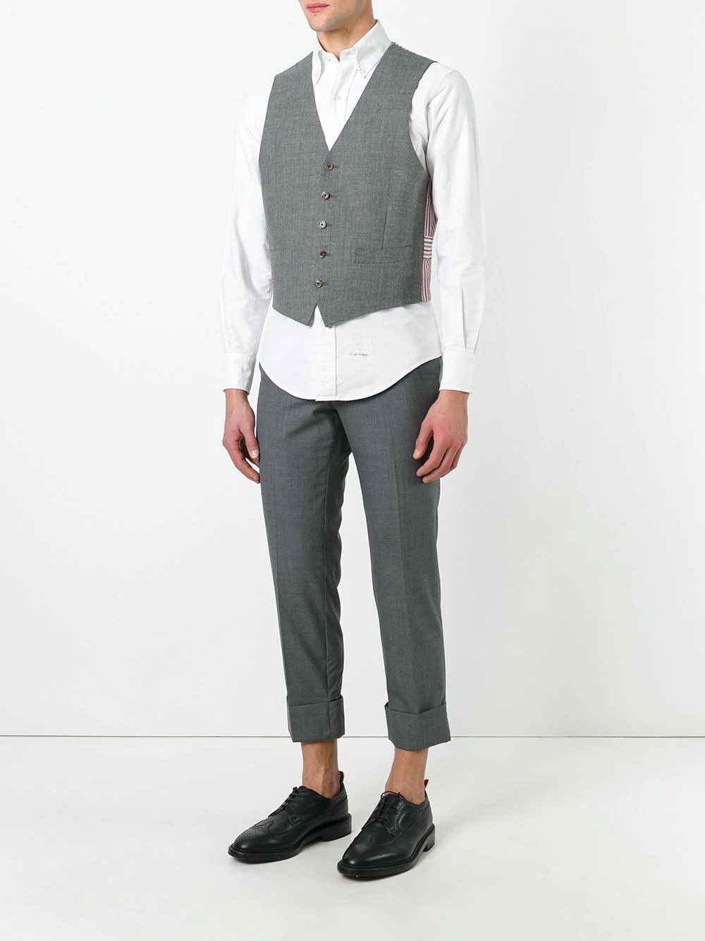 striped lateral waistcoat - 2