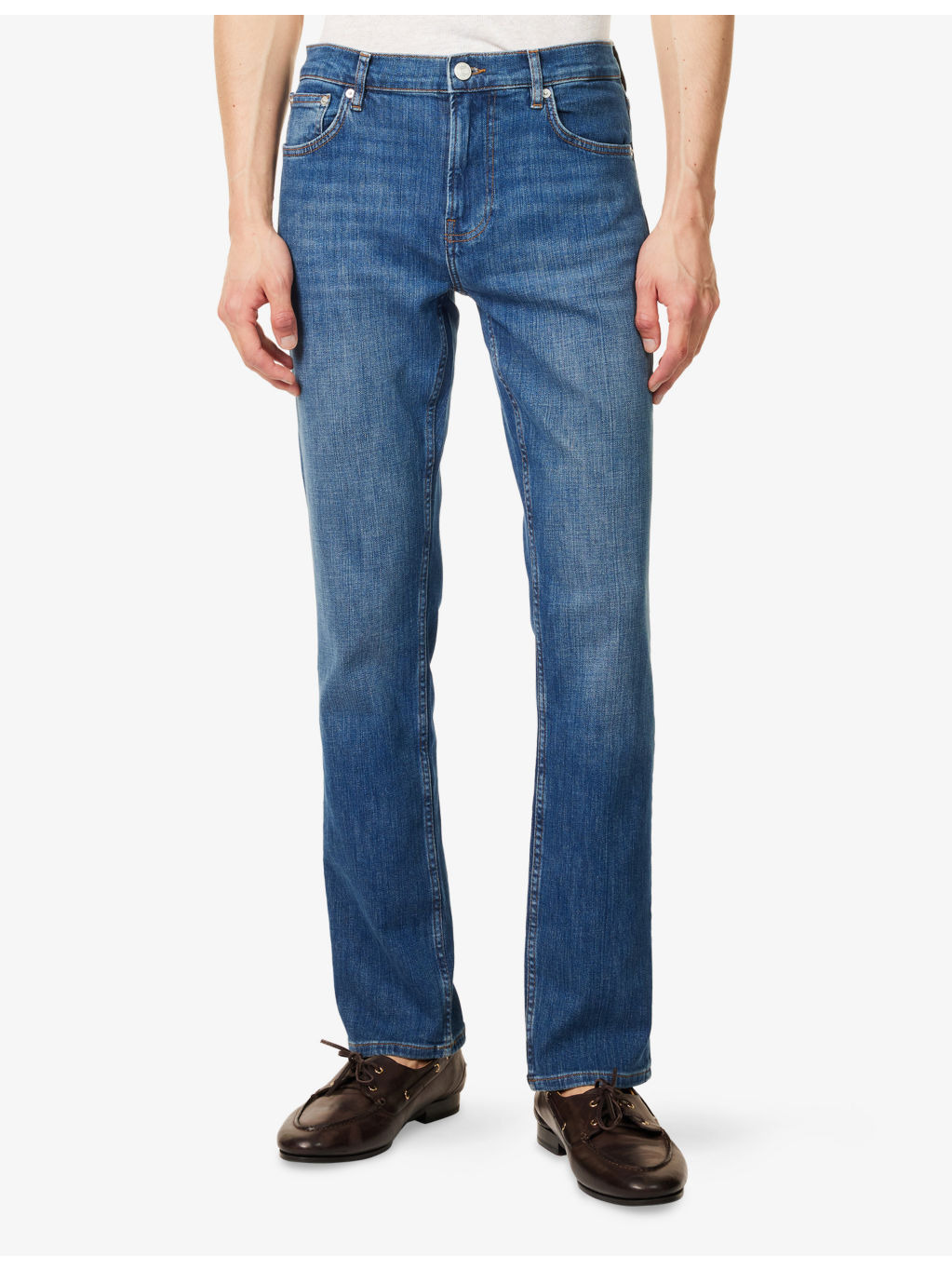 Modern Straight Slim-Fit Stretch-Denim Jeans - 3