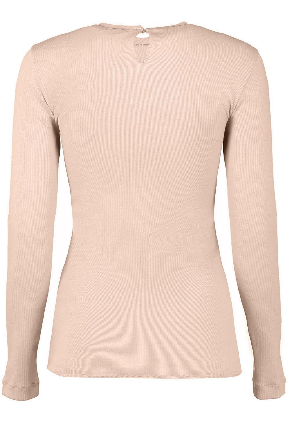Long Sleeve Ribbed Tee - 5