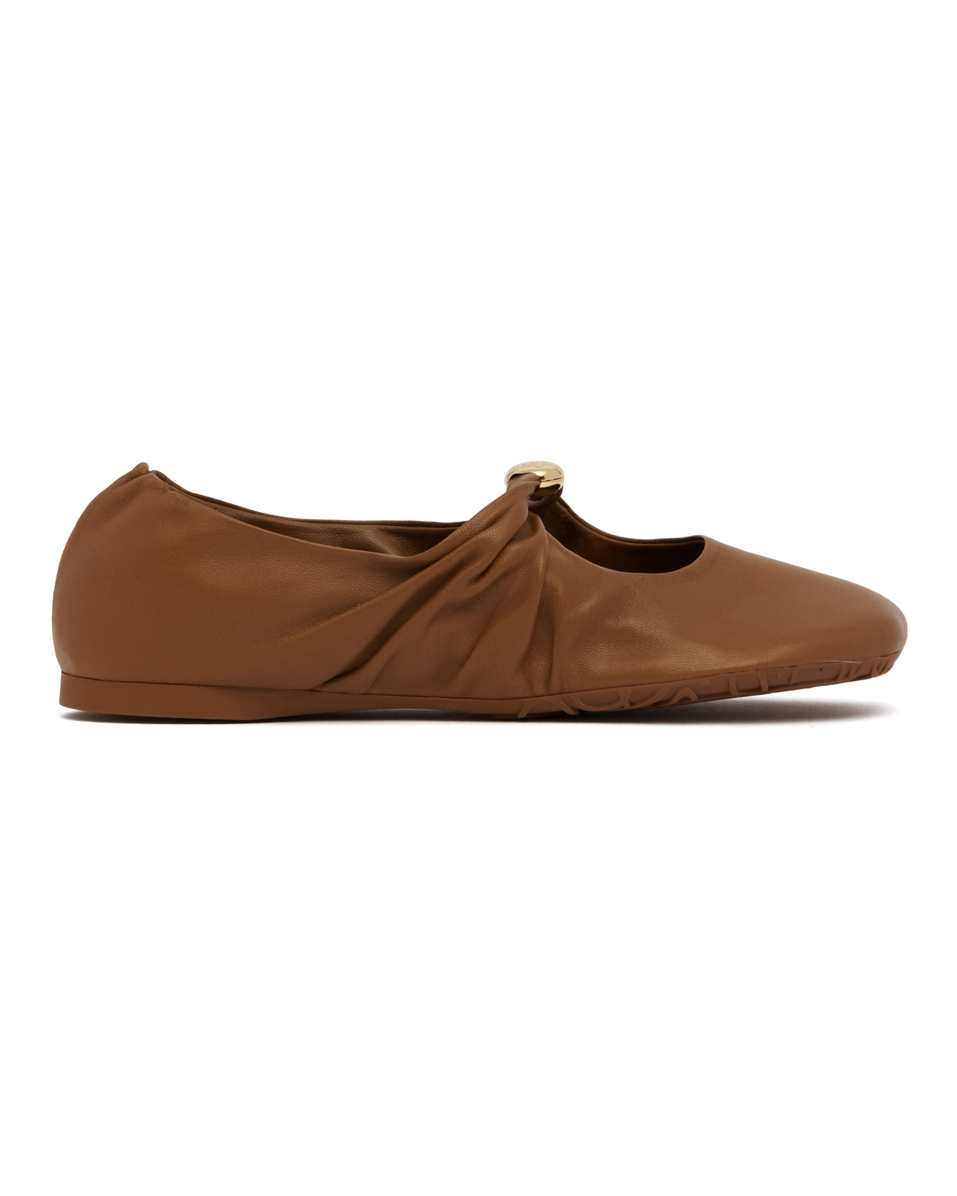 Brown Pebble Soft Ballet Flats - 2
