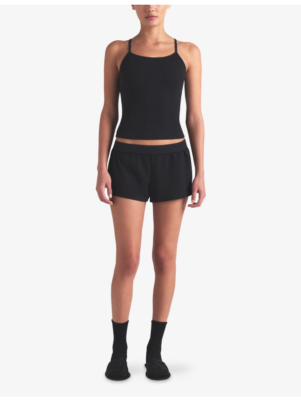 Rib Scoop Long Cotton-Jersey Tank Top - 2