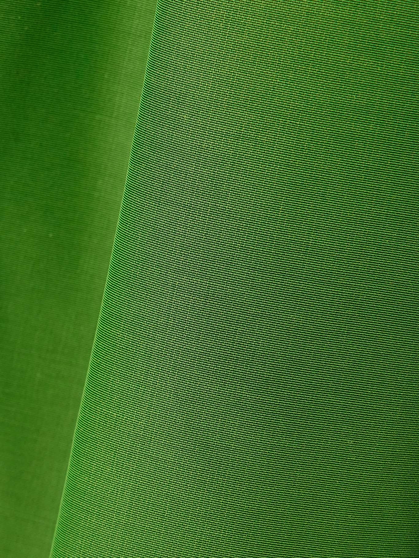 Pleated cotton-blend faille midi skirt Leaf green - 4
