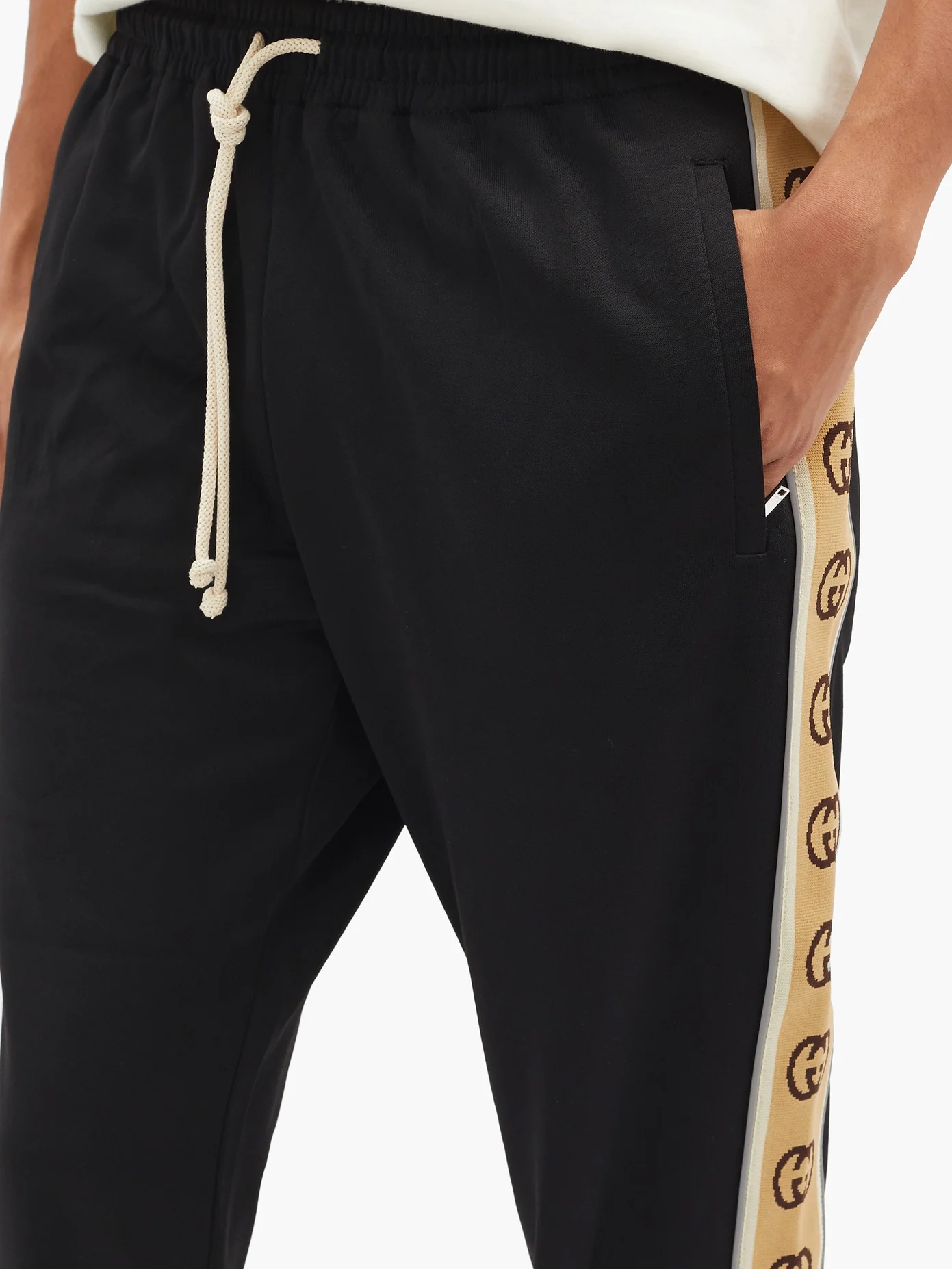 GG side-stripe jersey track pants - 3