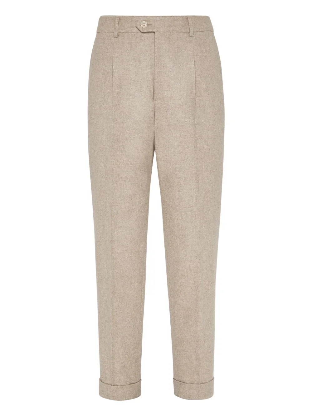 pleated cuffed trousers - 1