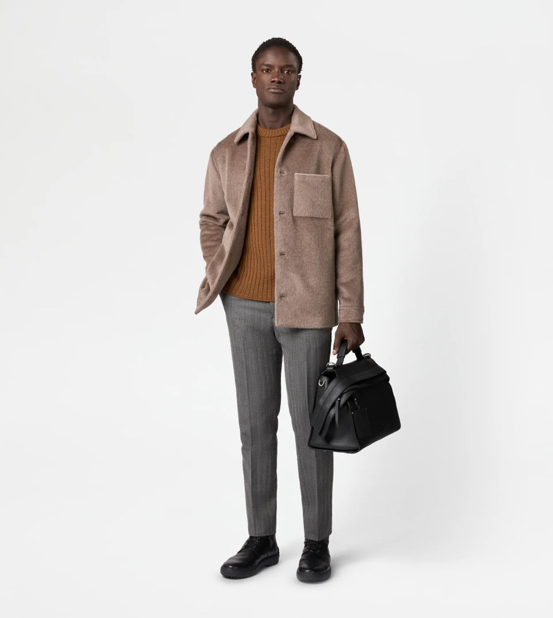 Tod's OVERSHIRT IN WOOL RELAXED FIT - GREY outlook