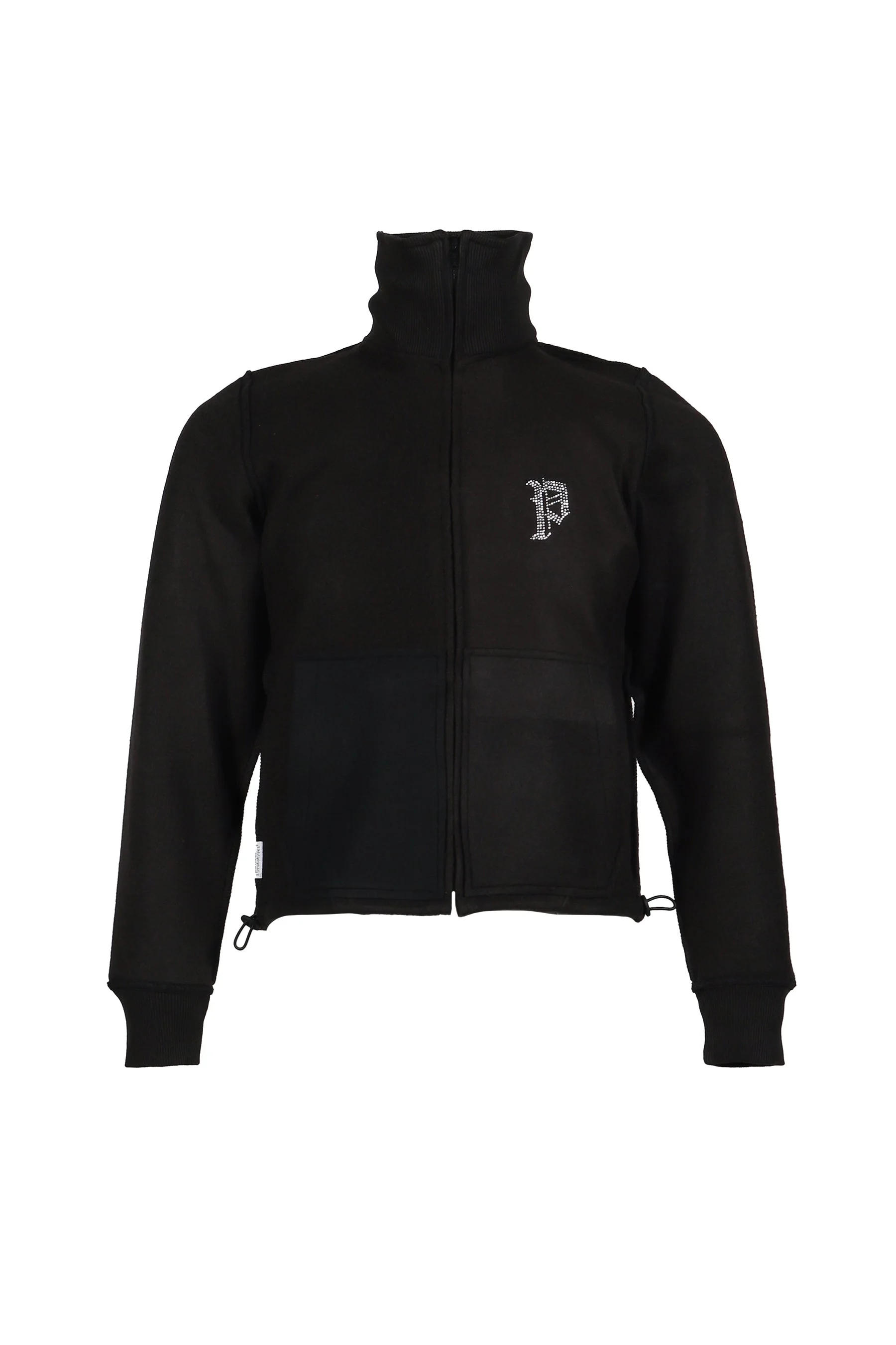 FLEECE BCKD JERSEY BLACK INSIDE OUT FLEECE JACKET / BLK - 1