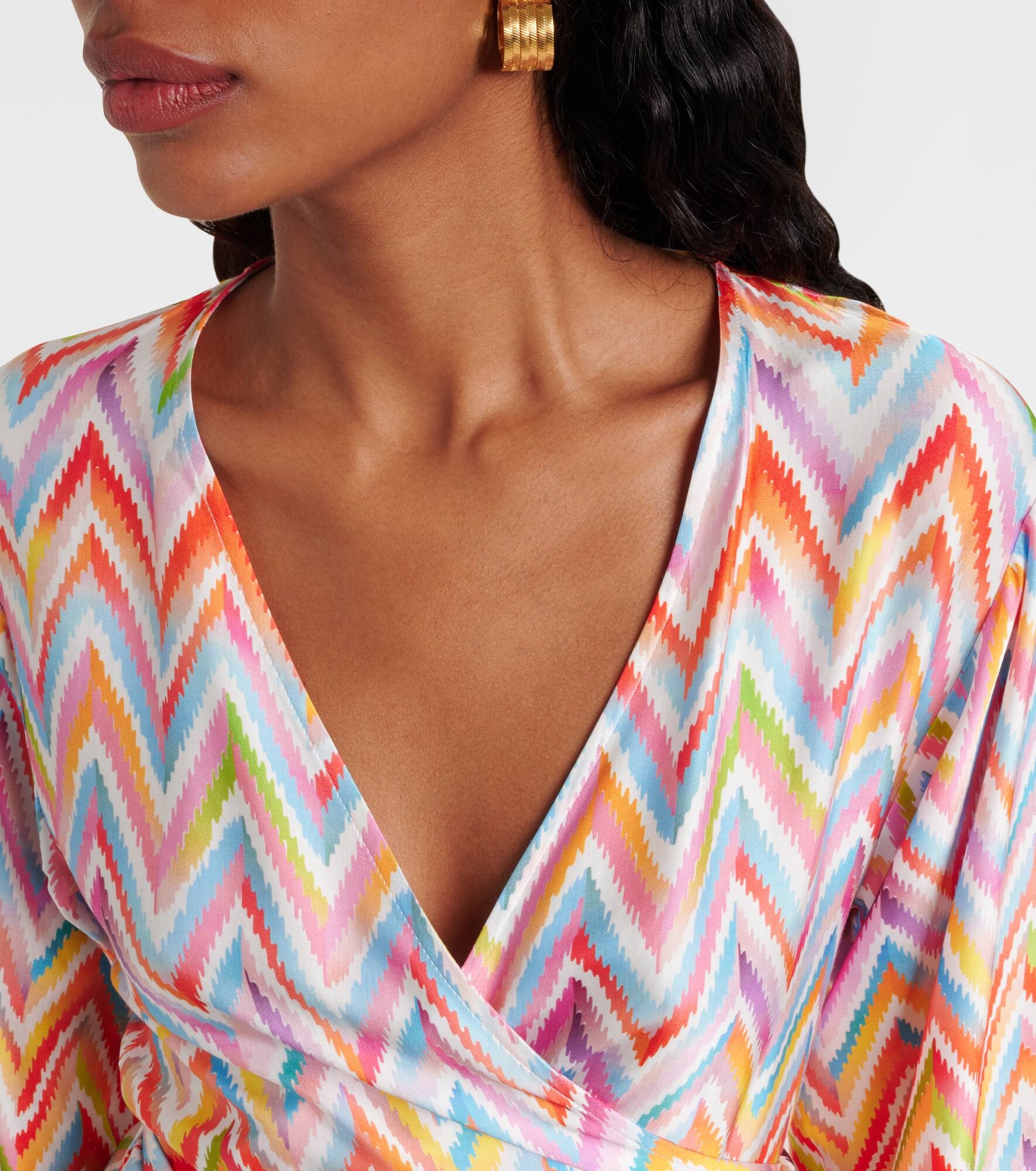 Zigzag belted minidress - 4