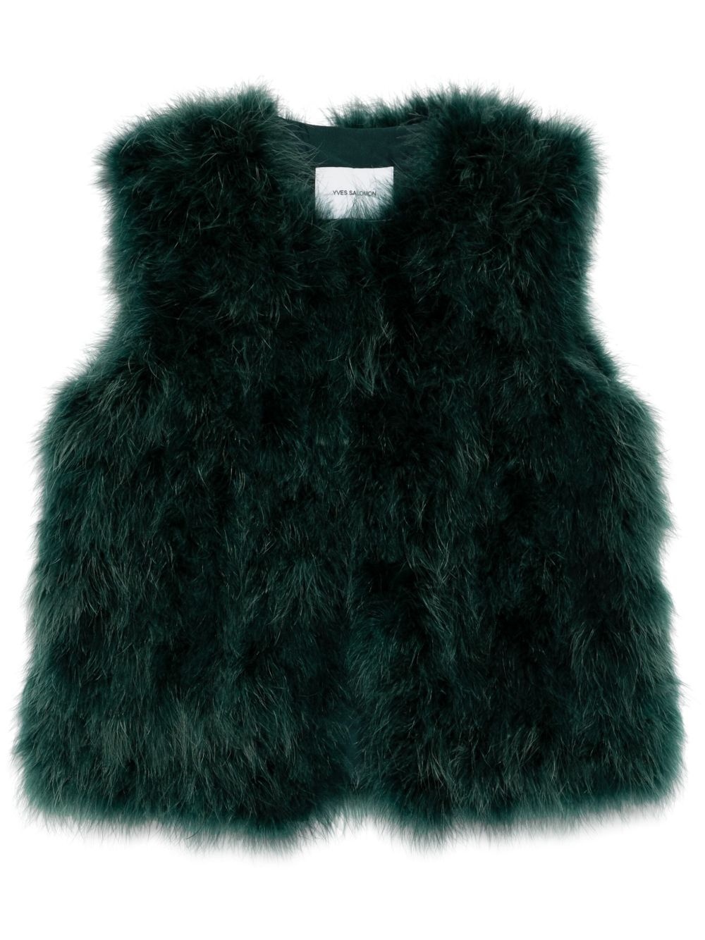 feather silk coat - 1
