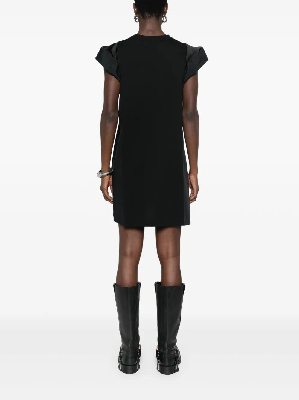 Sacai Women Popeline X Cotton Jersey Dress - 2