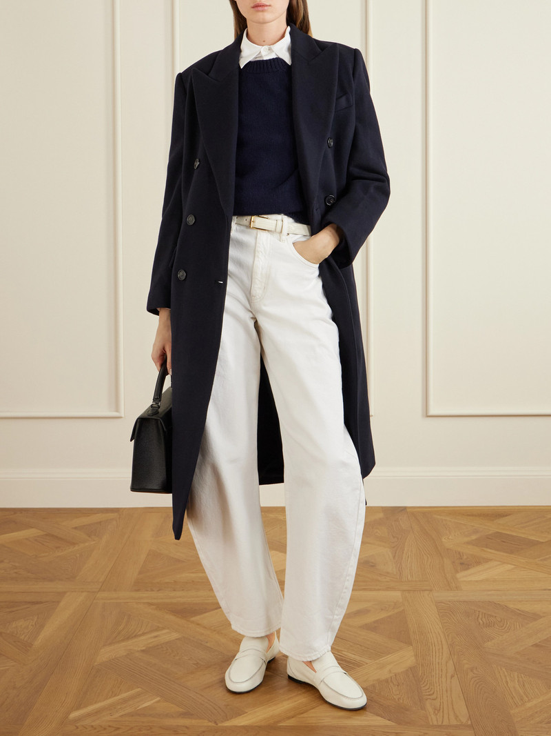 Theory Double-breasted Wool-blend Coat outlook