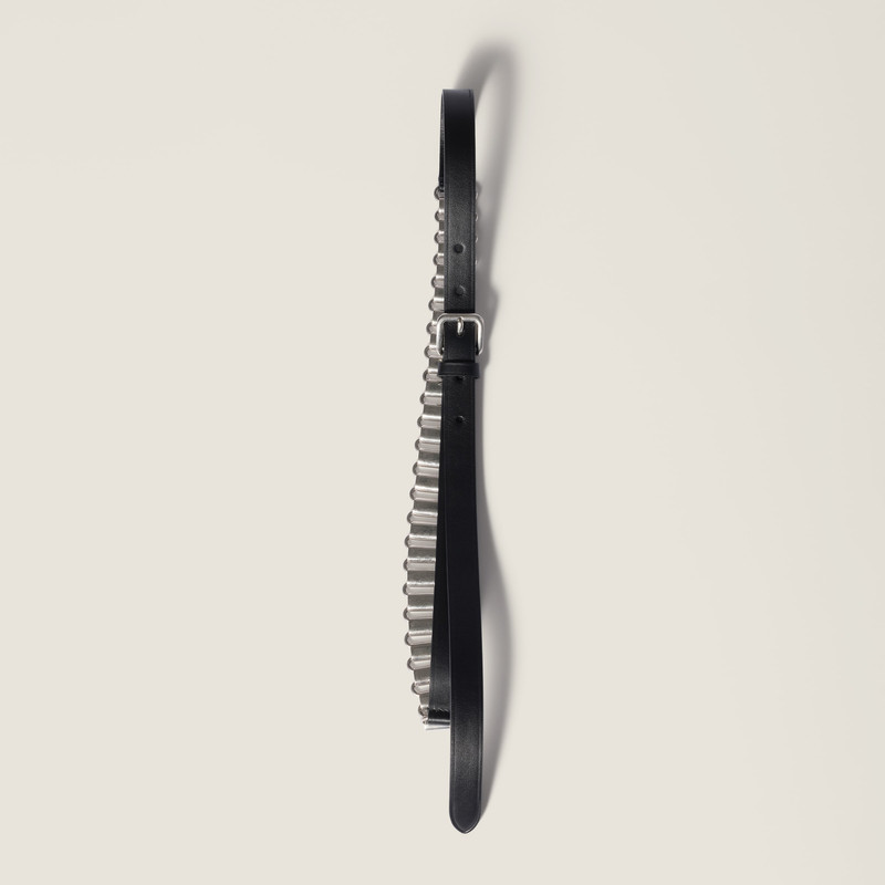 Leather and metal belt 2