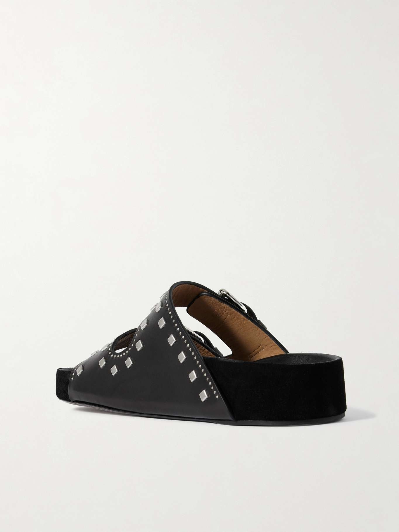 Lennyo studded leather slides - 3
