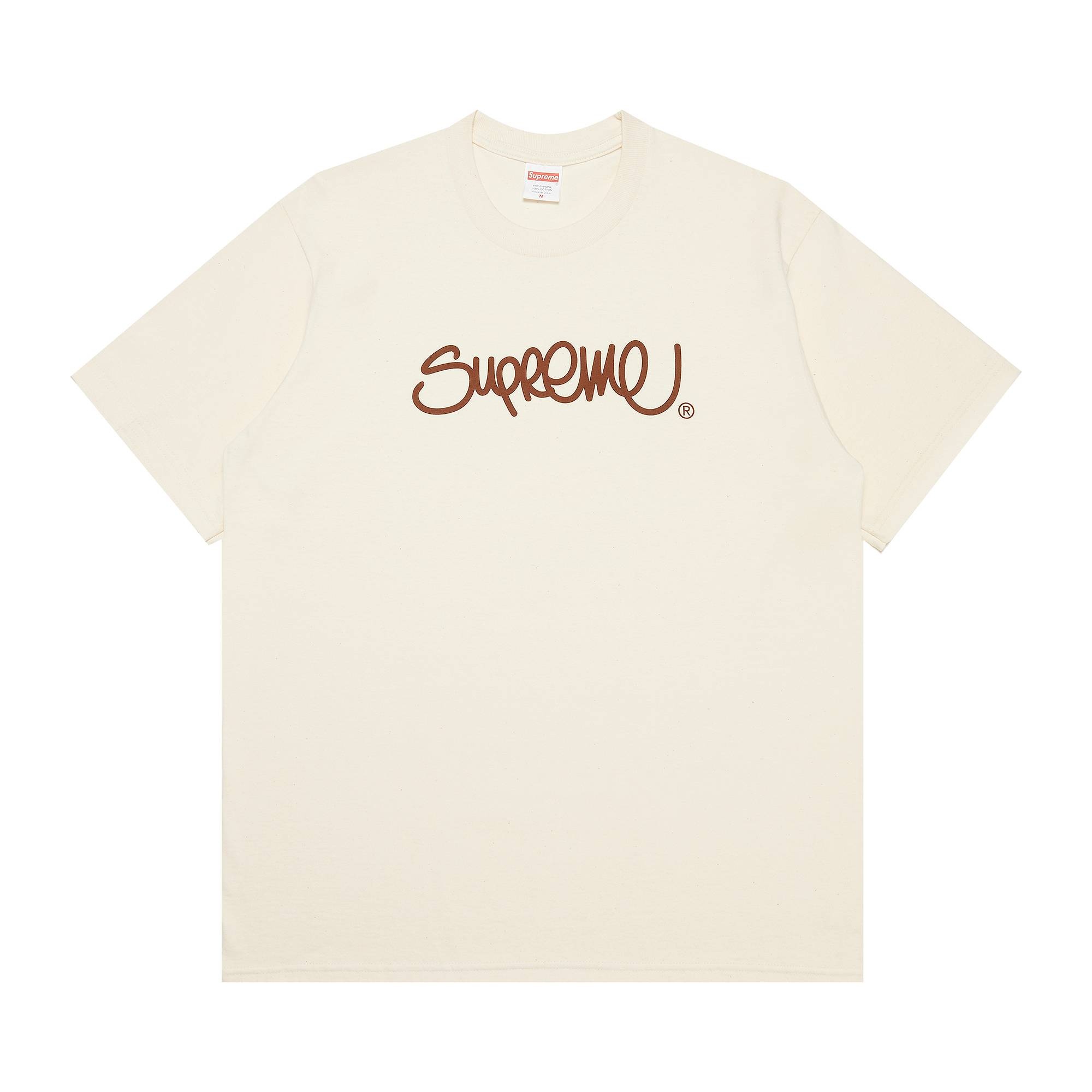 Supreme Handstyle Tee 'Natural' - 1