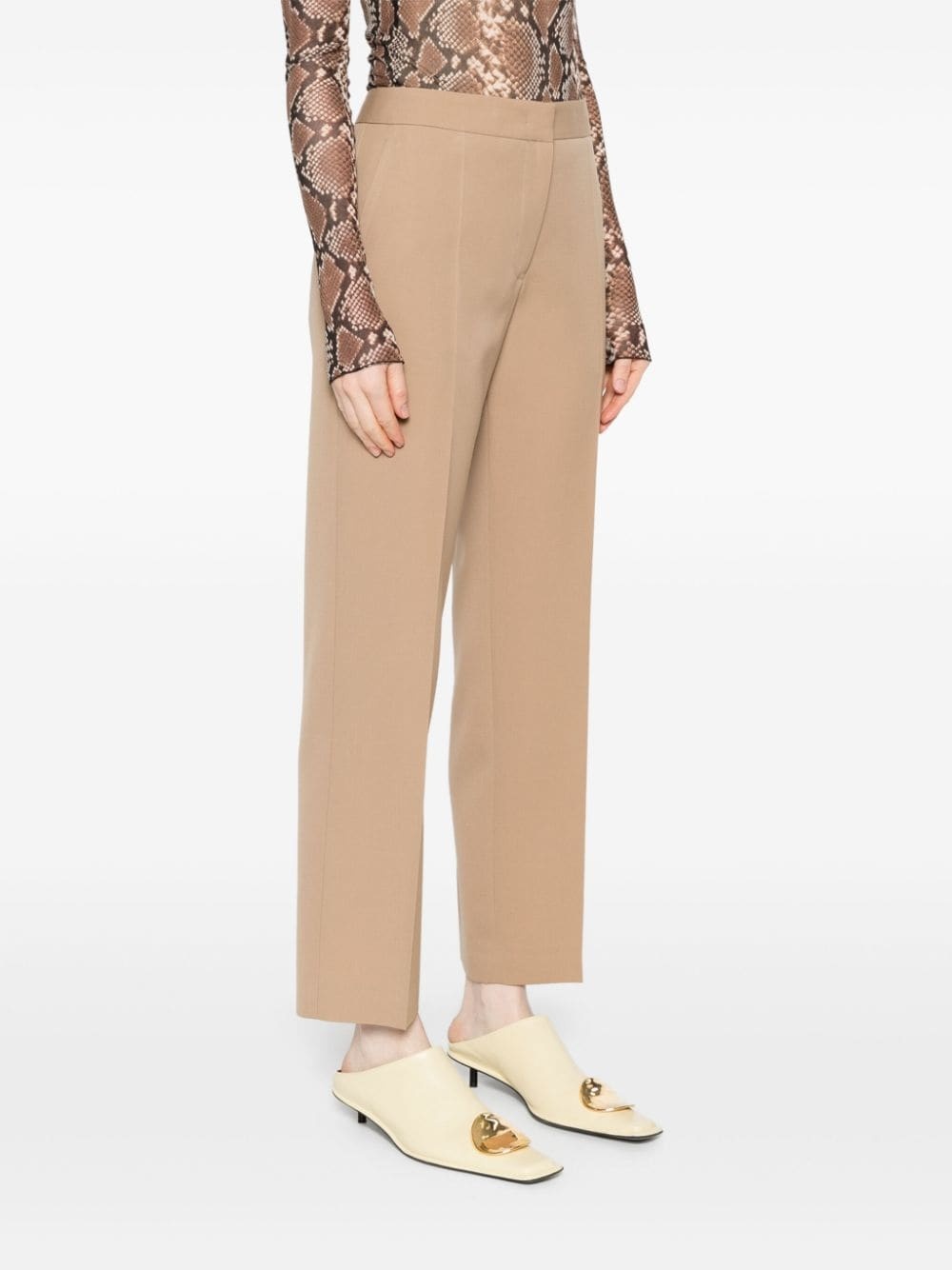 tapered cropped trousers - 3