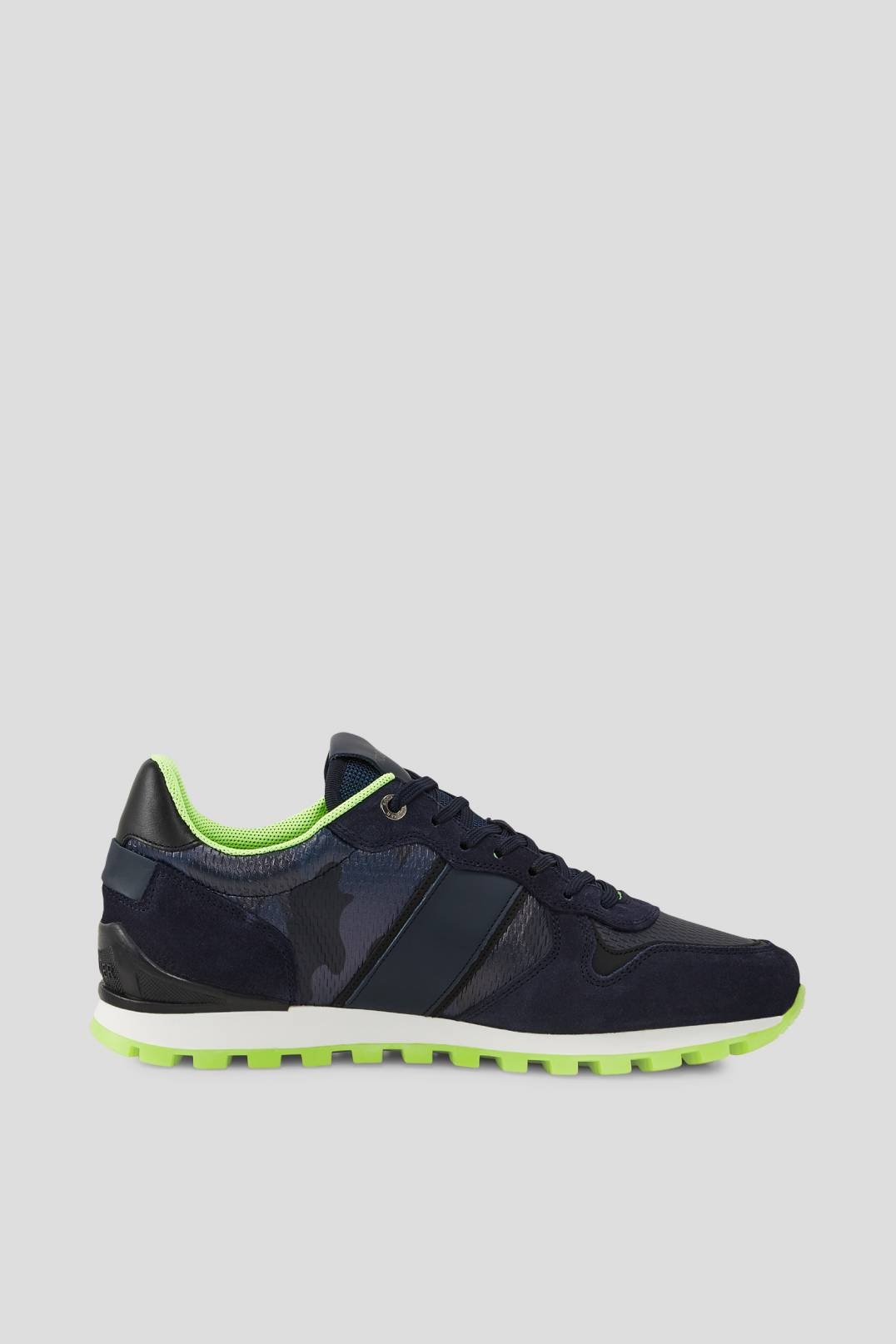 PORTO SNEAKER IN NAVY BLUE/LIME - 2