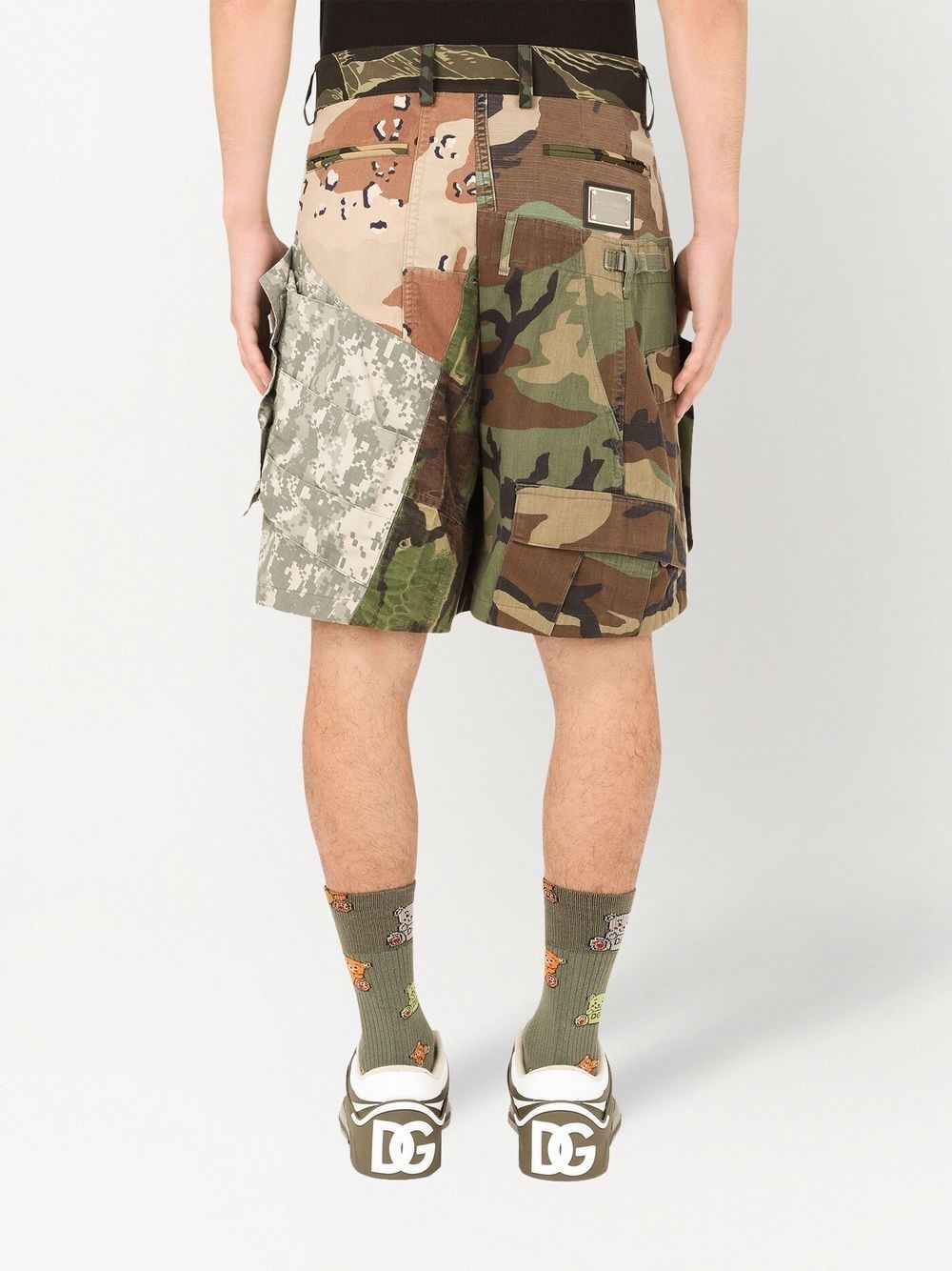 camouflage-print cargo shorts - 4