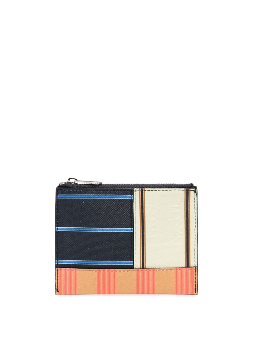 patchwork-print zipped wallet - 1