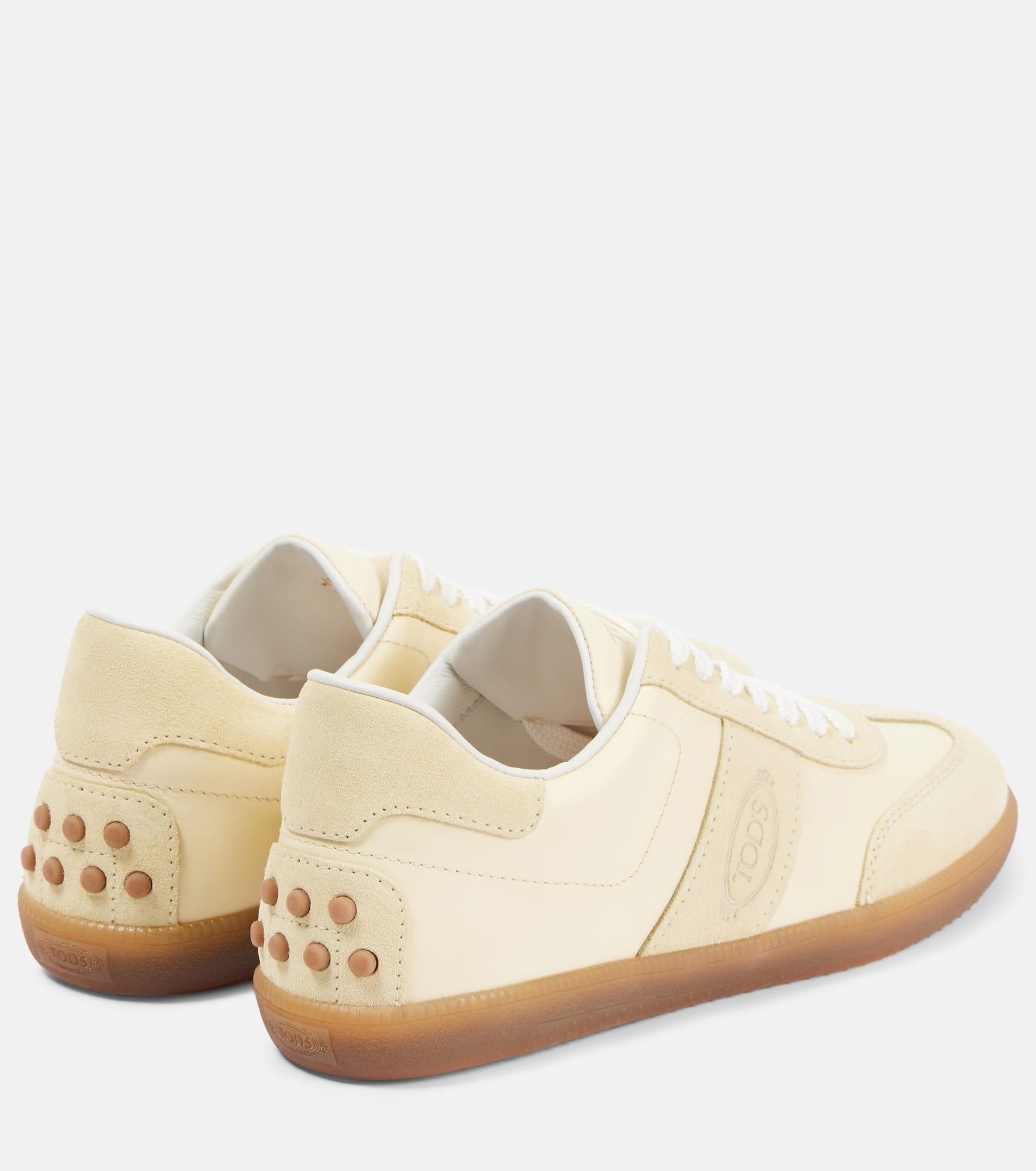 Tabs leather and suede sneakers - 2