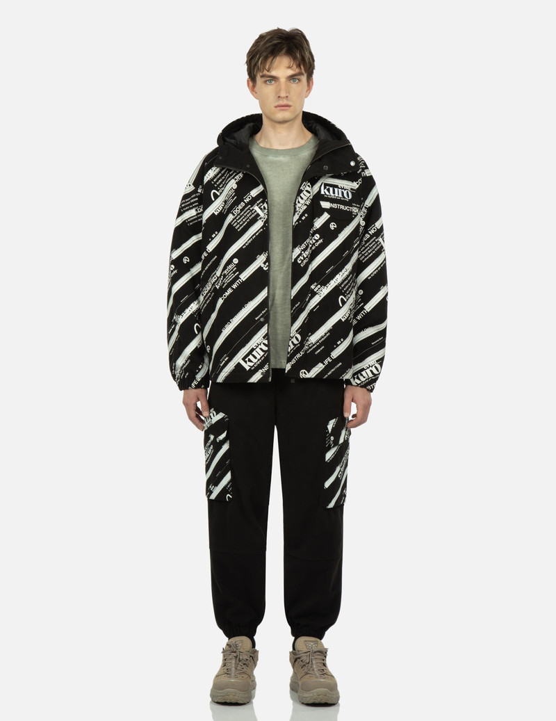 Monogram Logo and Slogan Print Padded Jacket 5