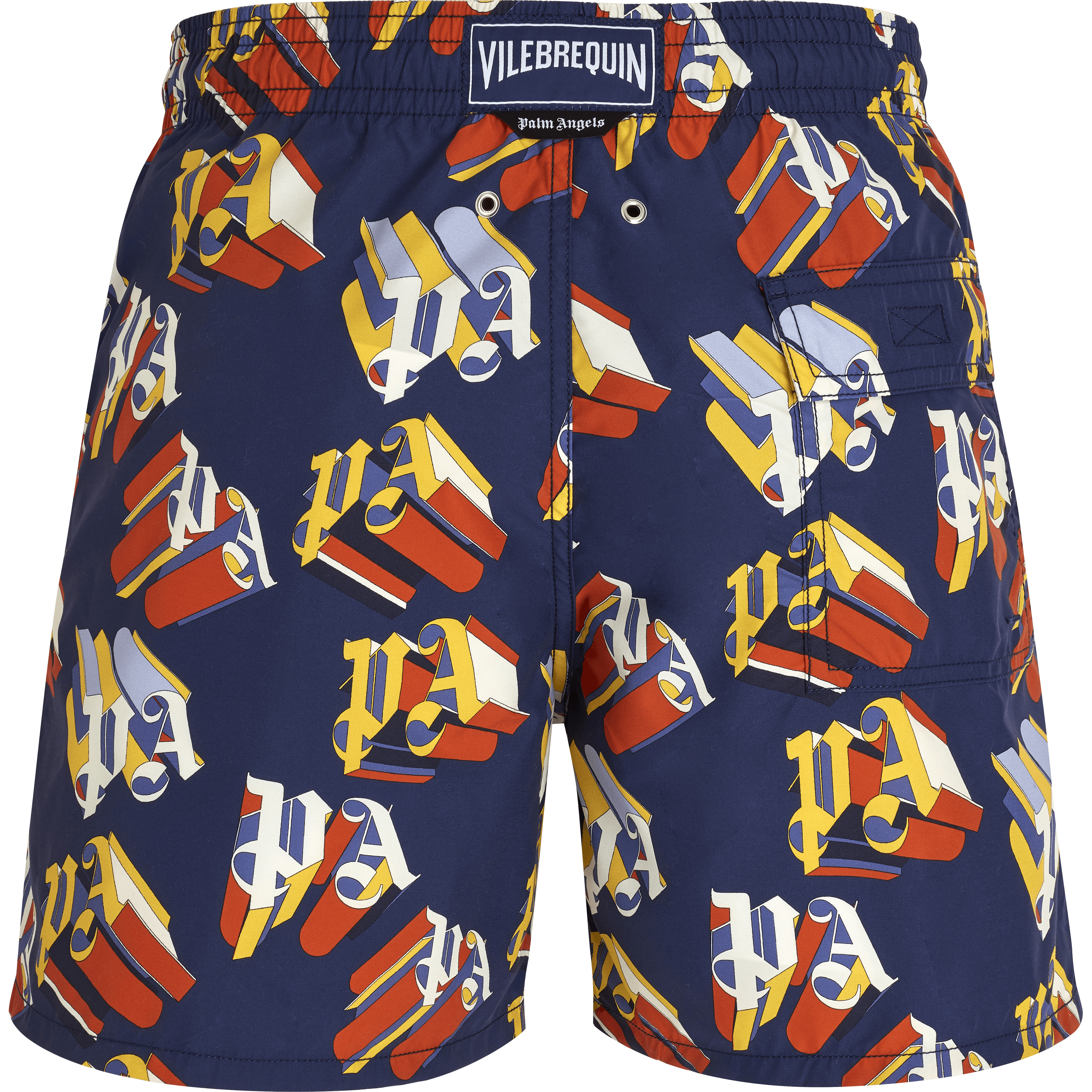 Men Swim Trunks Monogram 3D - Vilebrequin x Palm Angels - 2