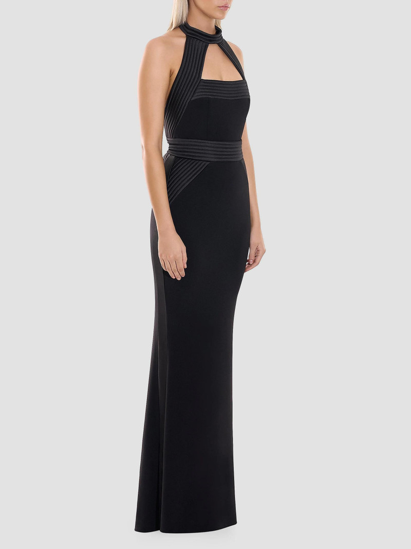 Women's They Return Halterneck Gown - Black 3