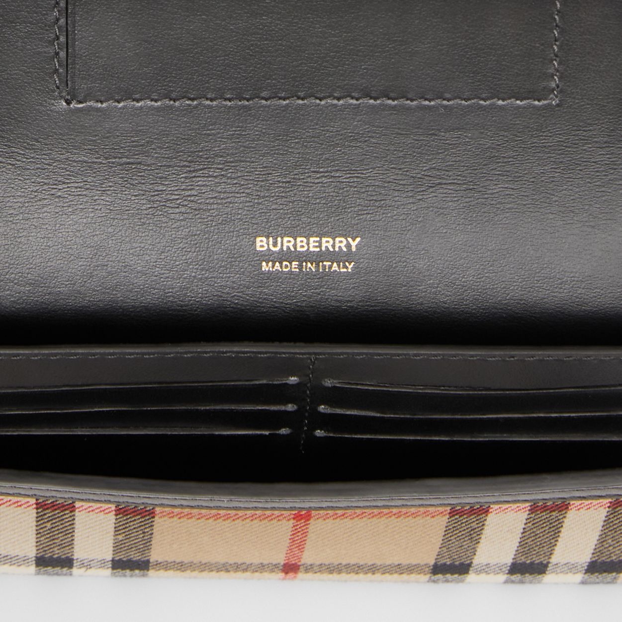 Vintage Check and Leather Phone Case with Strap - 9
