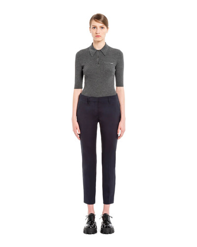 Prada Stretch cotton poplin trousers outlook