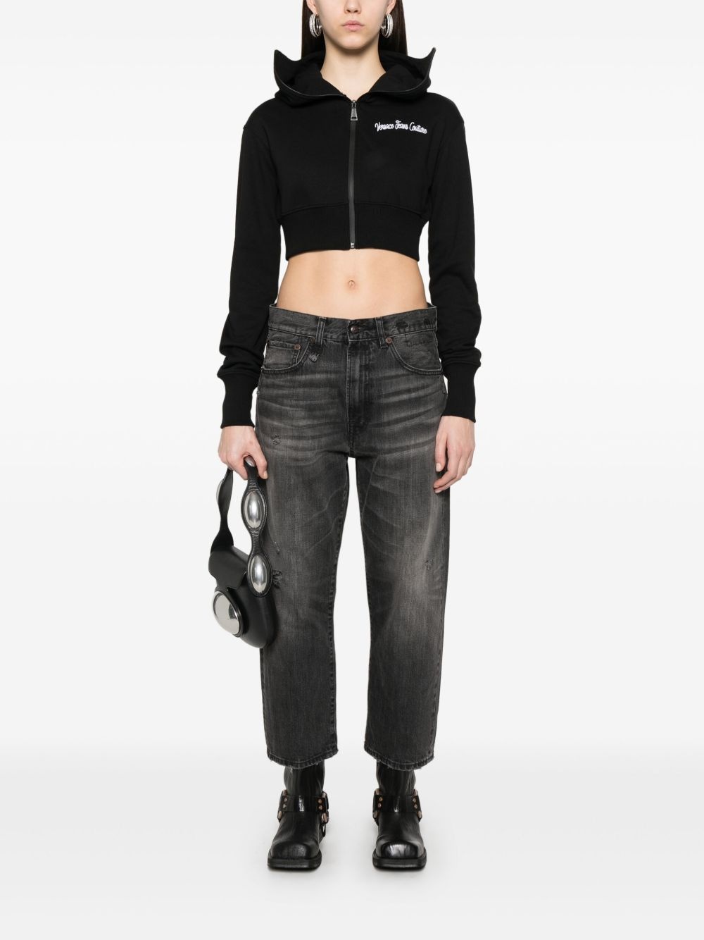 cropped hoodie - 2