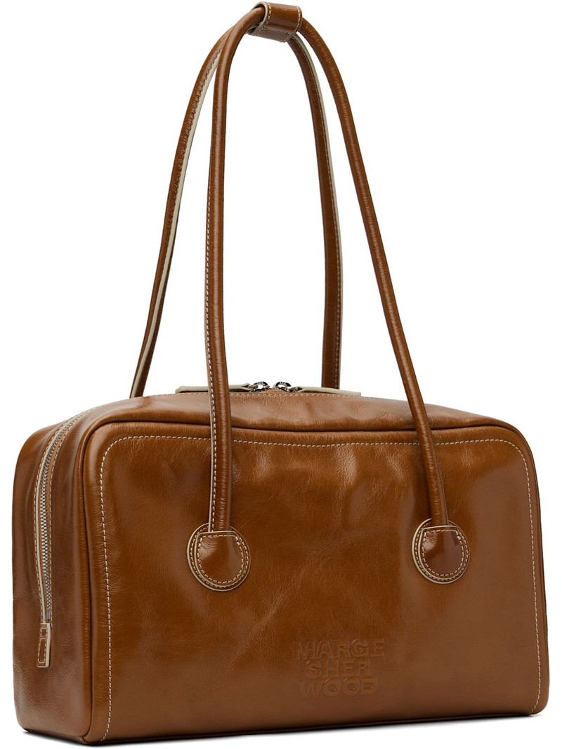 MARGESHERWOOD Brown Soft Boston Bag outlook