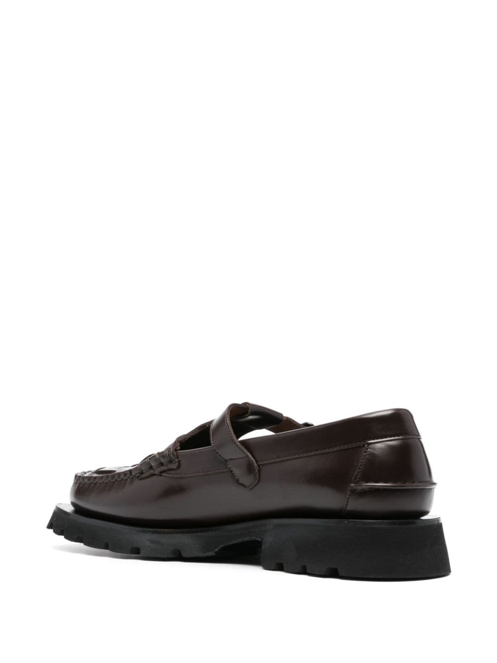 Soller interwoven-design leather loafers - 6