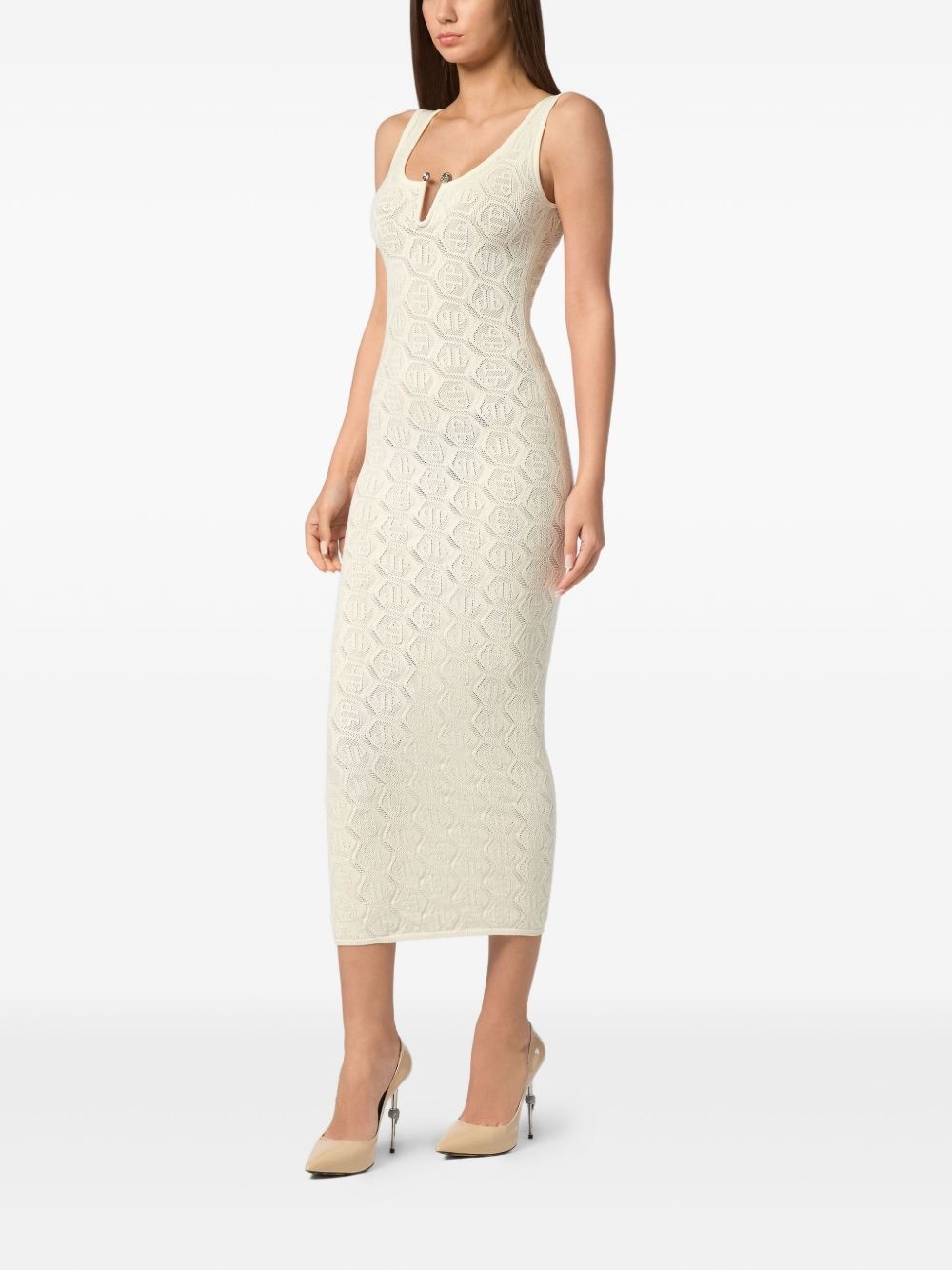 monogram midi dress - 3
