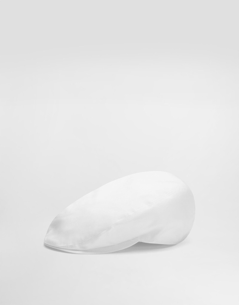 Cotton gabardine flat cap 1