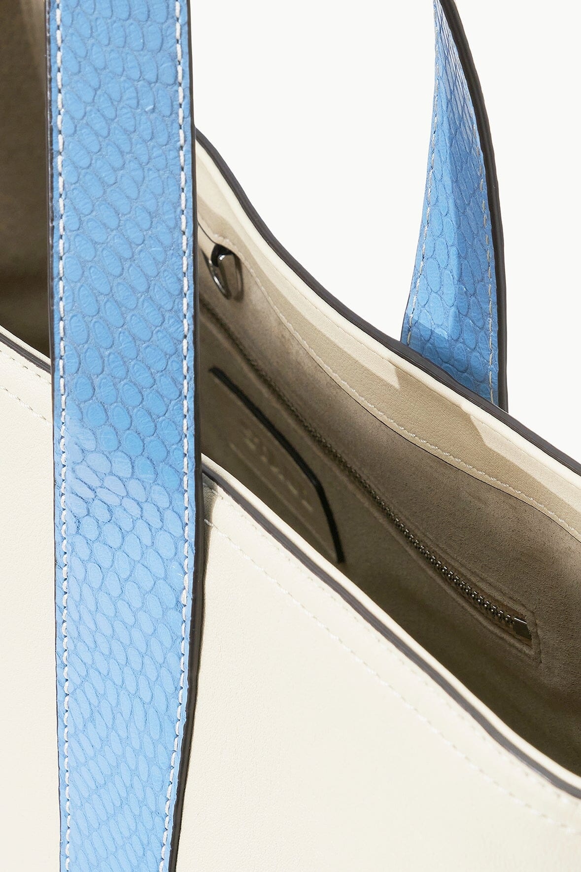 STAUD ALLORA TOTE CREAM STAUD BLUE - 4