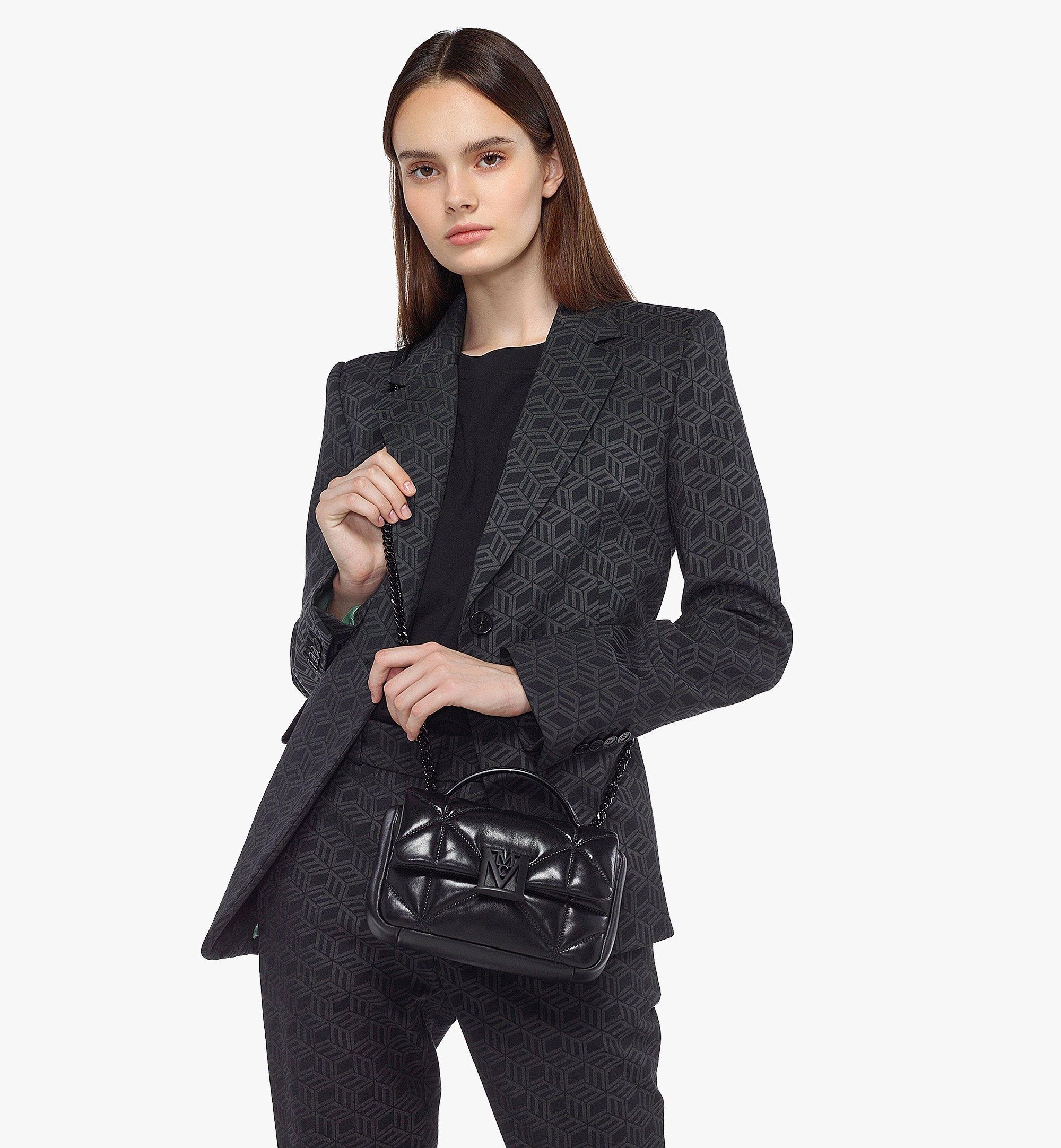 Travia Satchel in Cloud Quilted Leather - 6